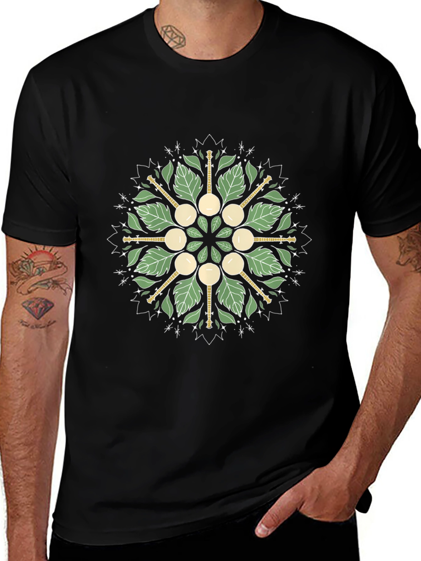 Banjo Leaf Mandala Graphic Tee