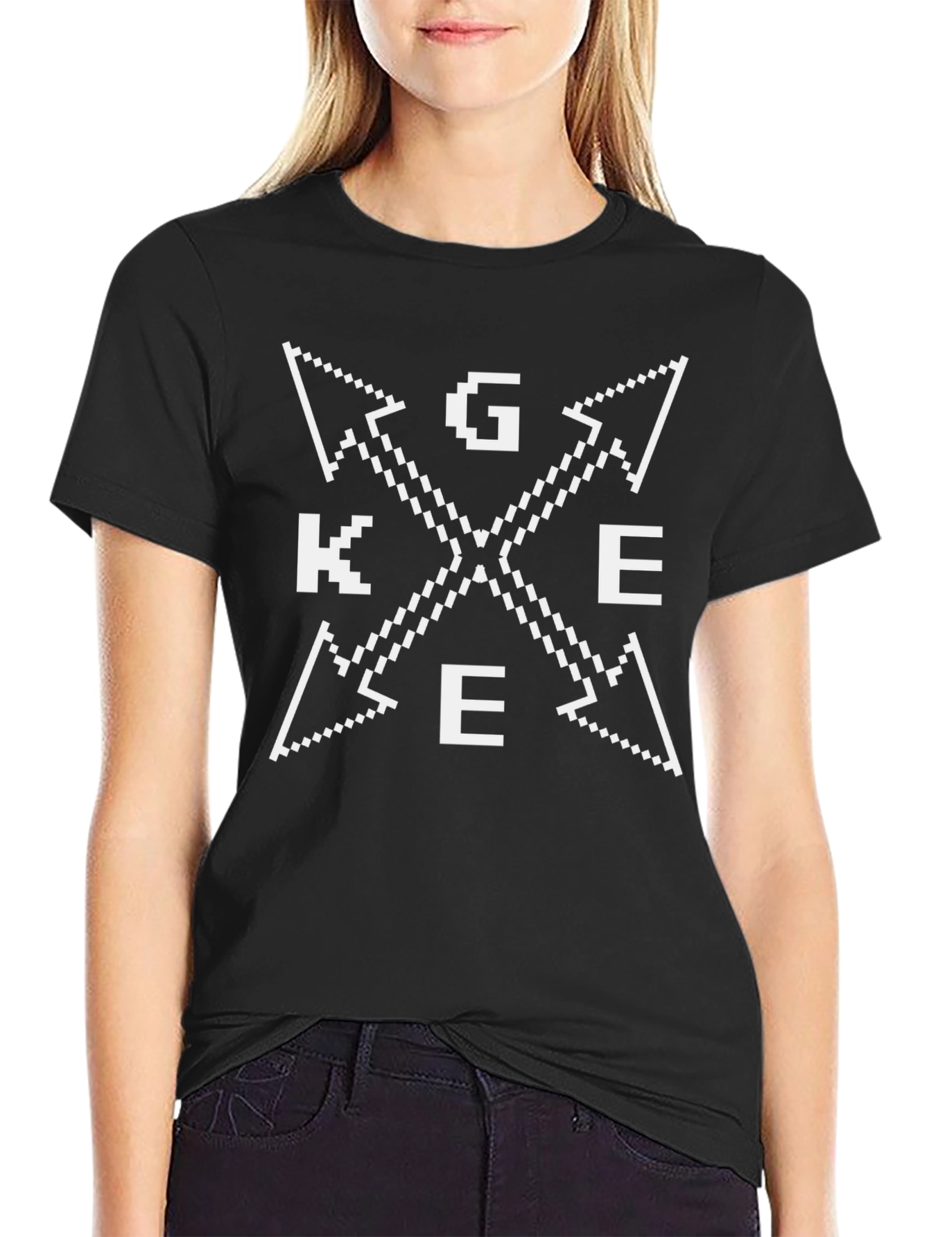 Gamer Pixel Arrow T-Shirt - Graphic Tee