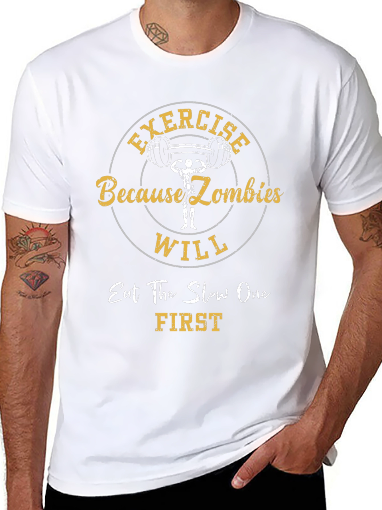 Exercise Because Zombies Funny T-Shirt
