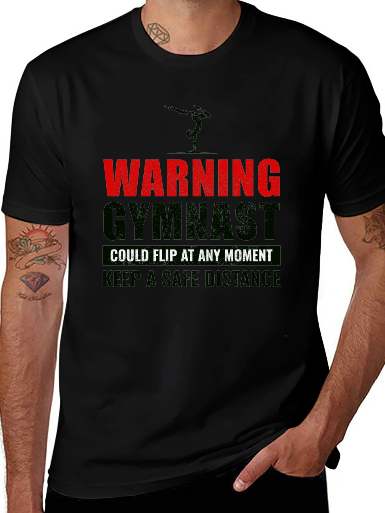 Warning Gymnast T-Shirt