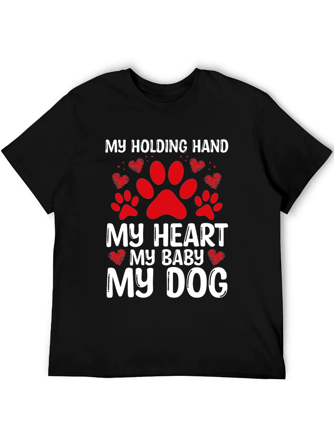 My Dog My Baby T-Shirt Paw Print Heart