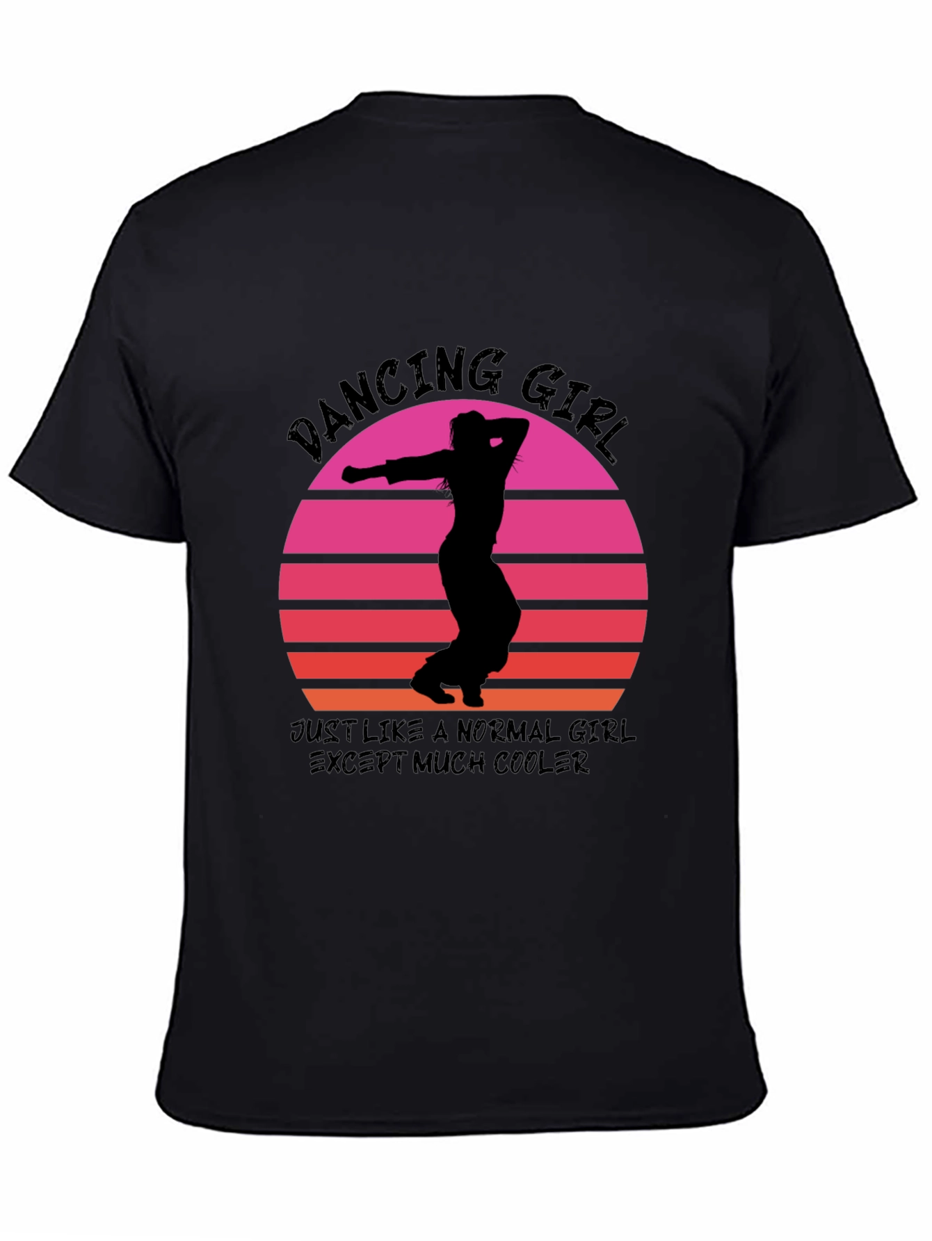 Dancing Girl Retro Sunset T-Shirt - Cool & Unique