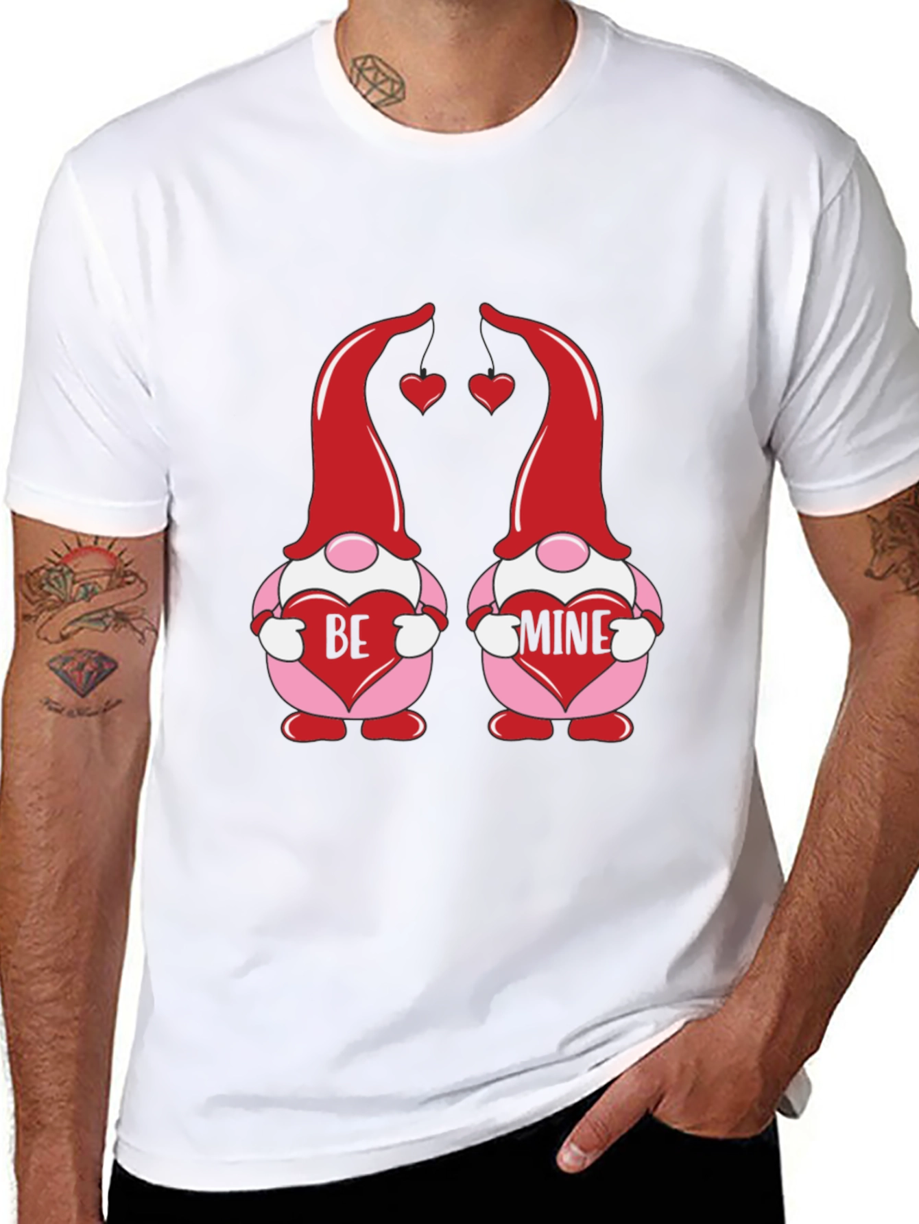 Valentines Day Gnome Graphic T-Shirt