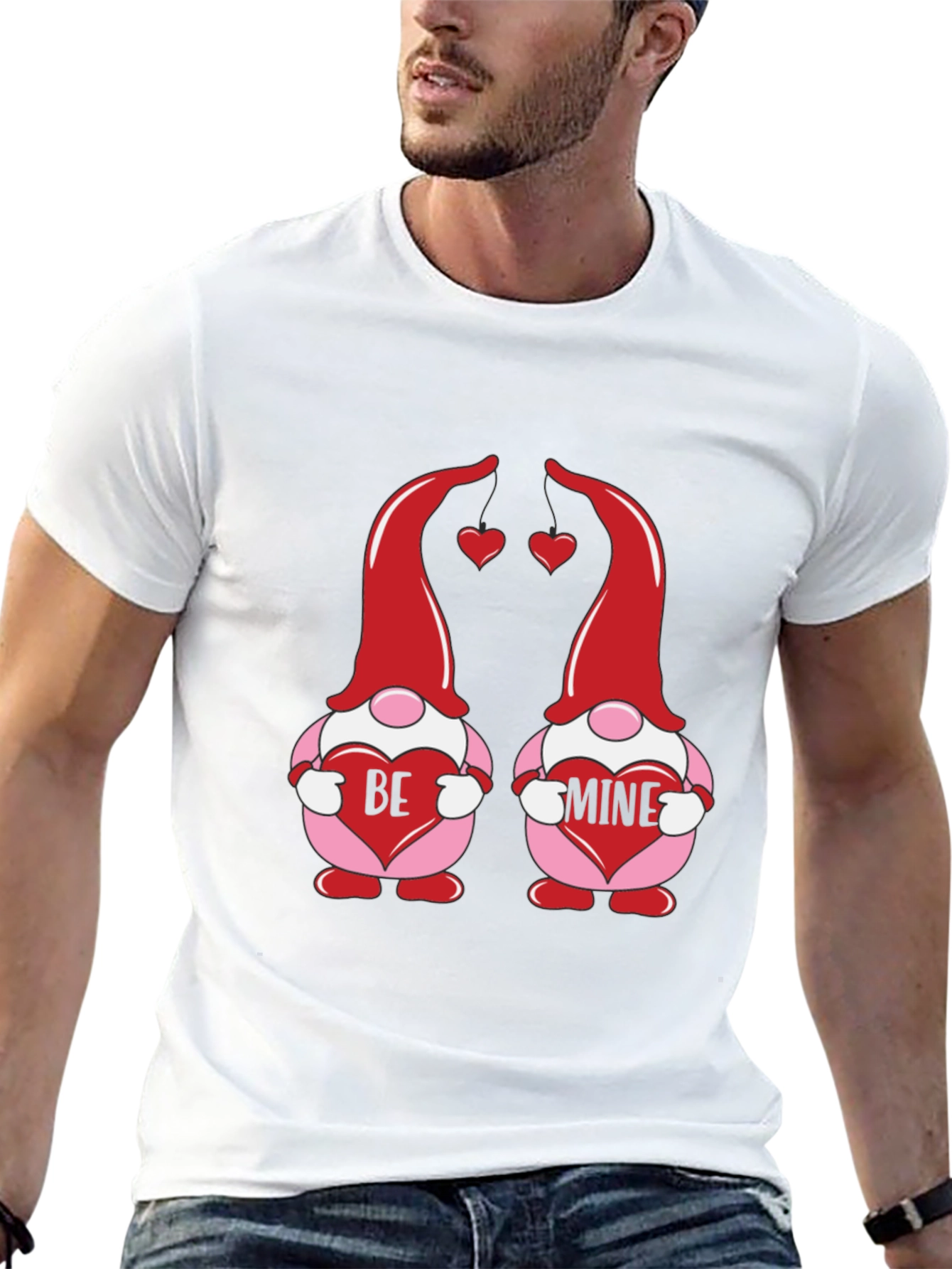 Valentines Day Gnome Graphic T-Shirt
