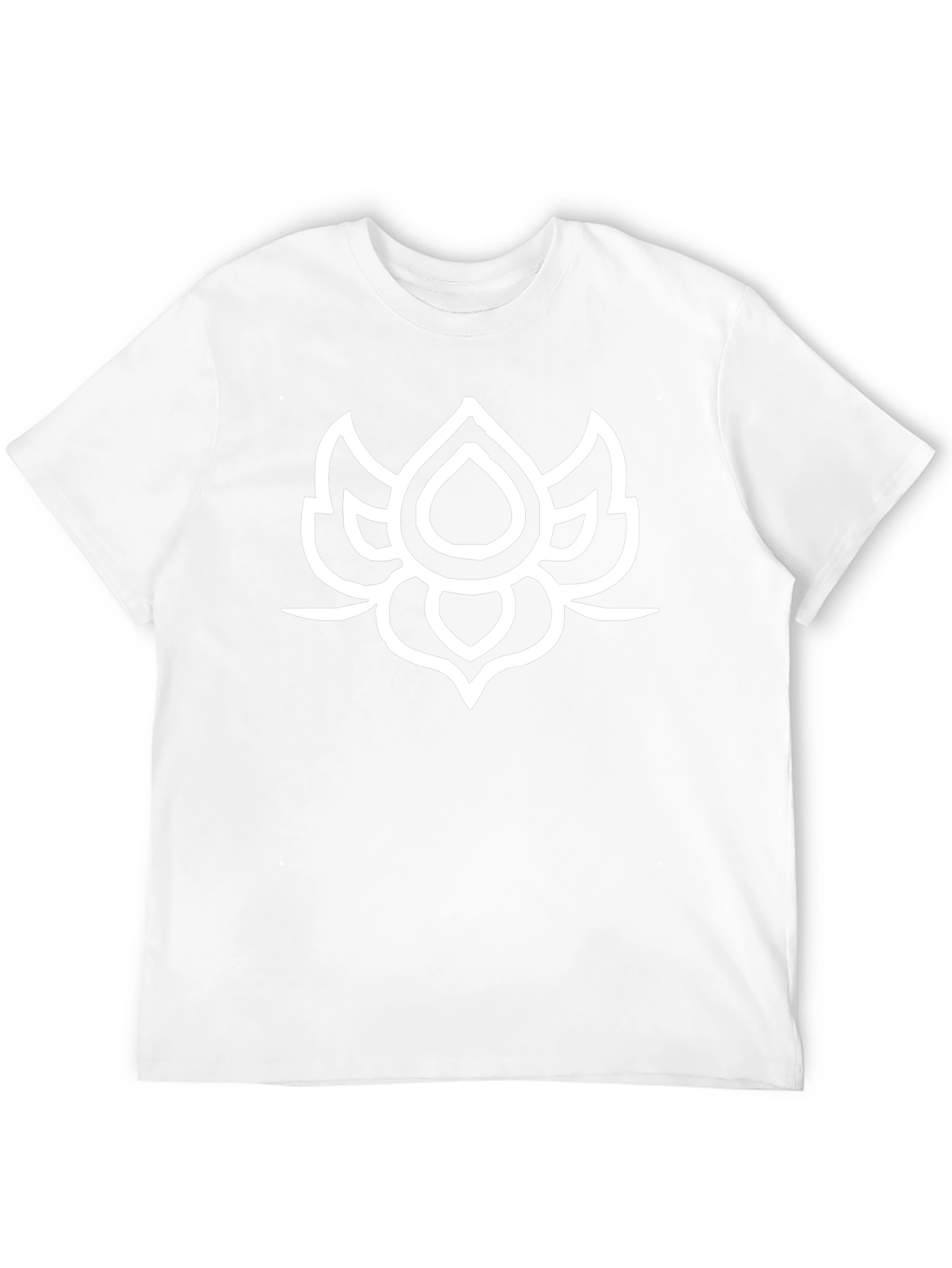 Lotus Flower Graphic Black T-Shirt