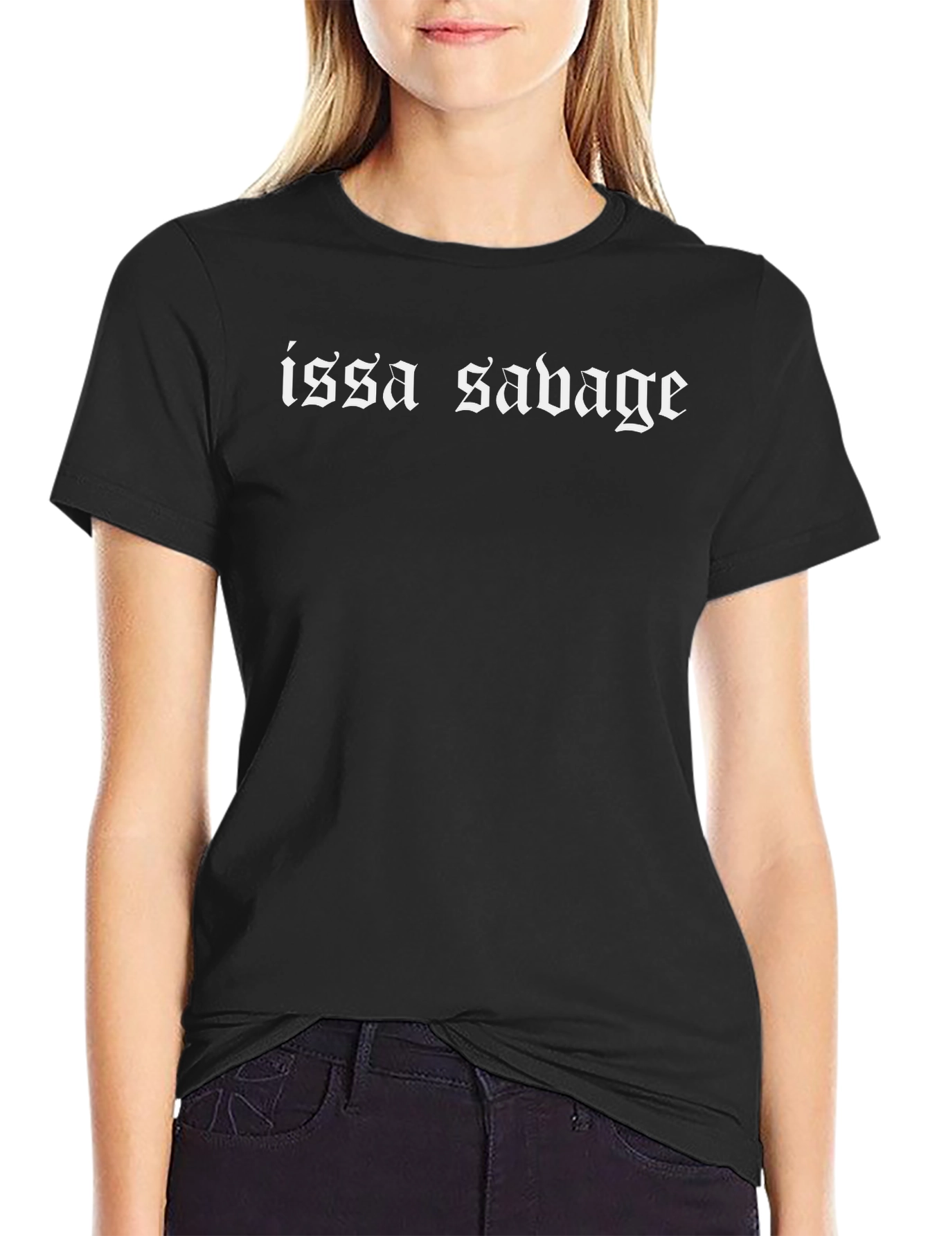 Issa Savage Black Graphic Tee