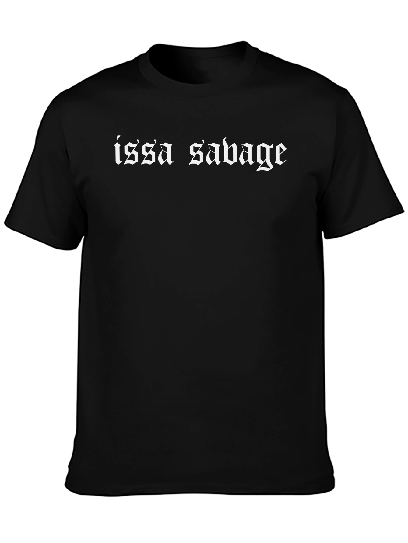 Issa Savage Black Graphic Tee