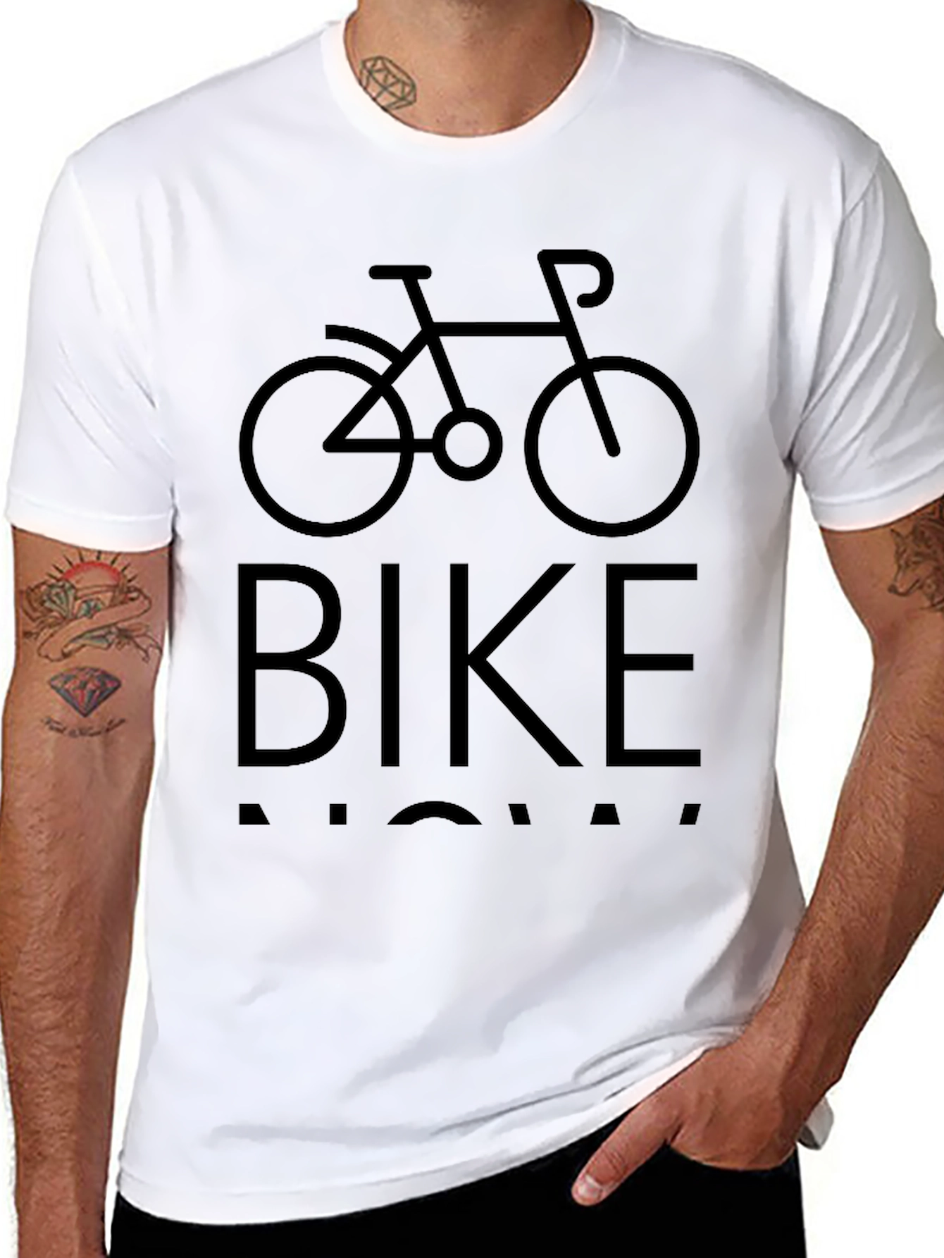 Bike Now Mens Black Graphic T-Shirt