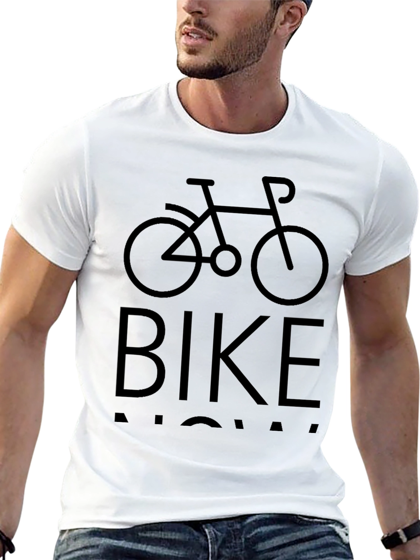 Bike Now Mens Black Graphic T-Shirt
