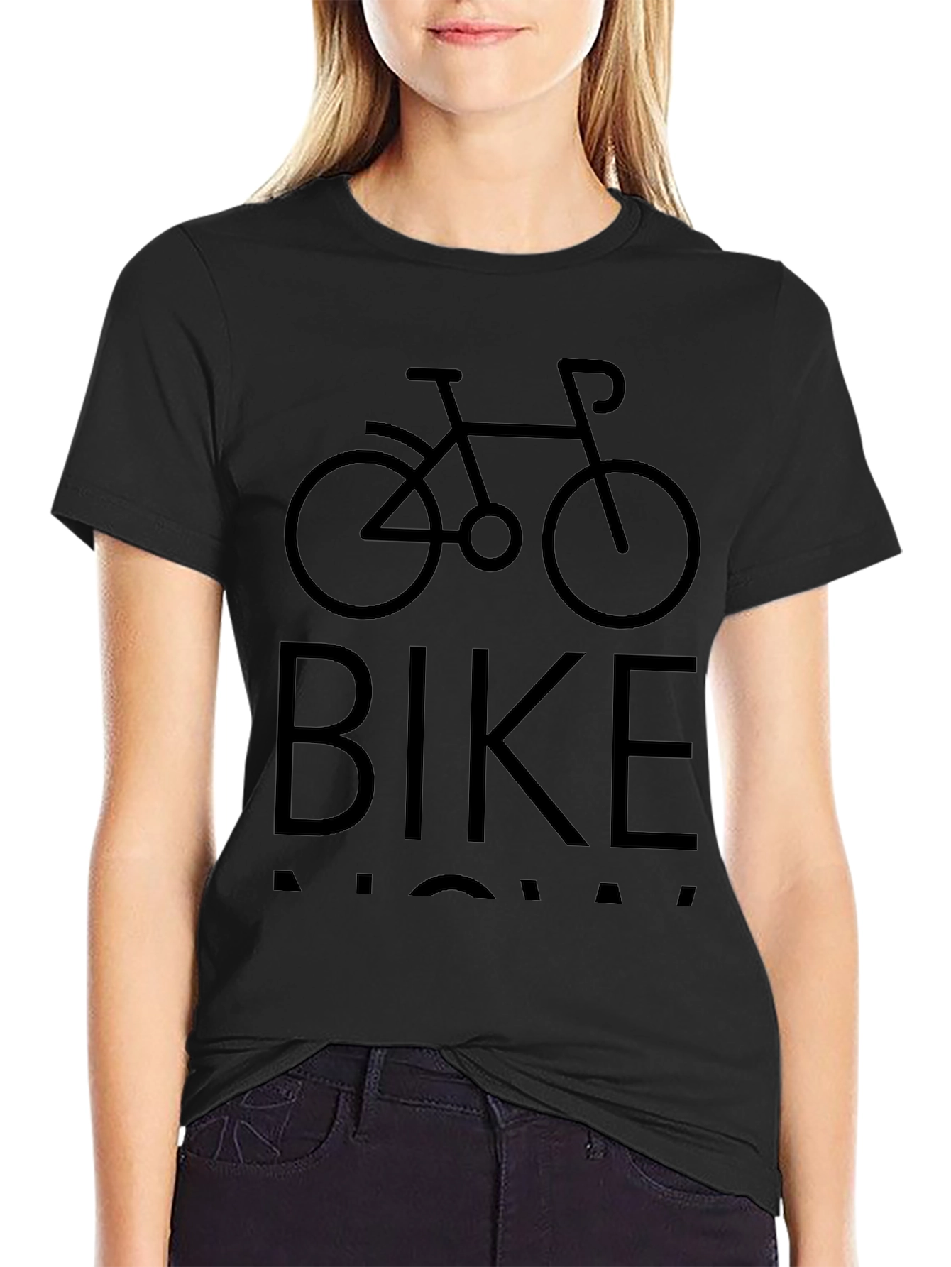 Bike Now Mens Black Graphic T-Shirt