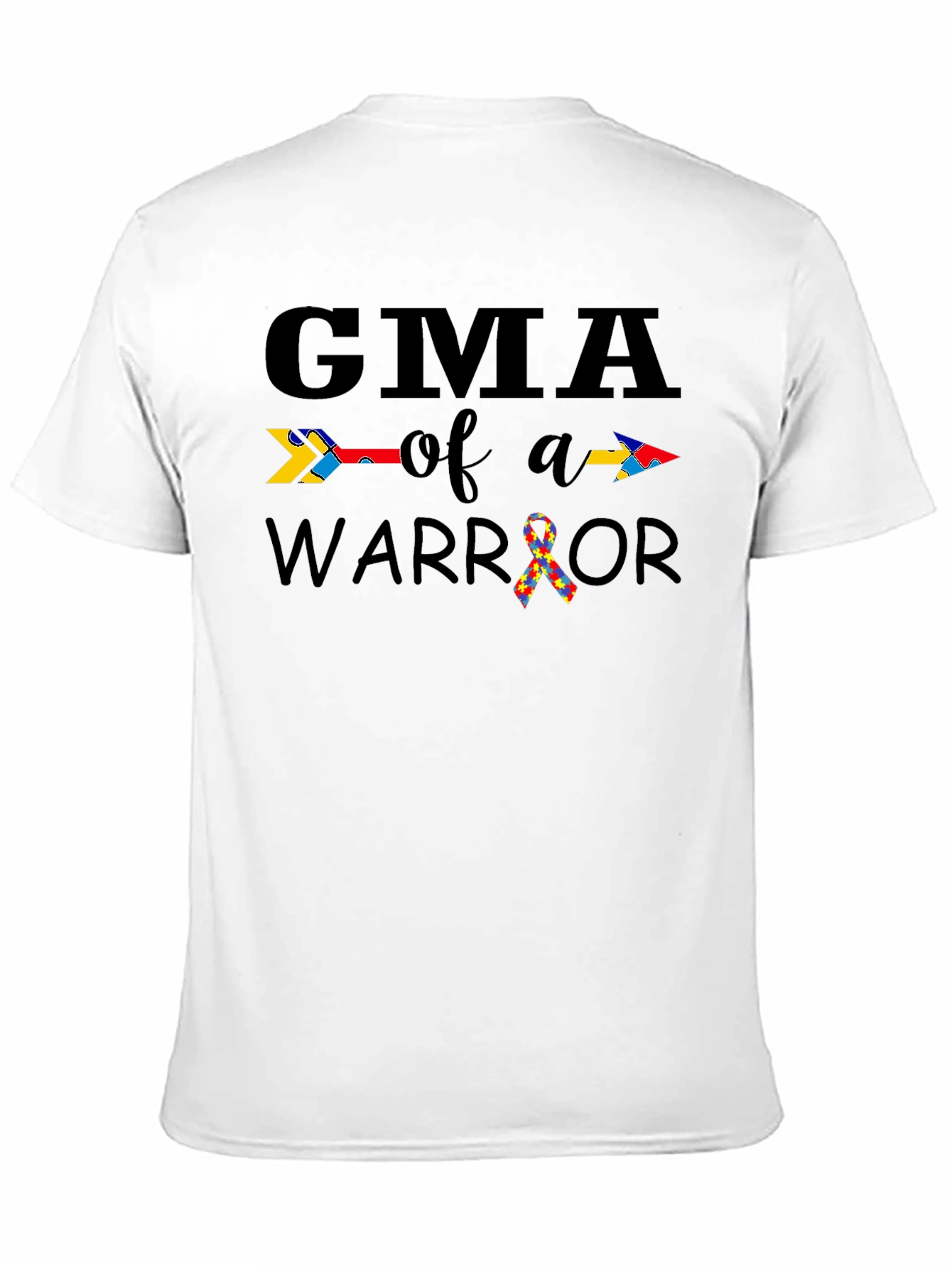 GMA of a Warrior Autism Awareness T-Shirt