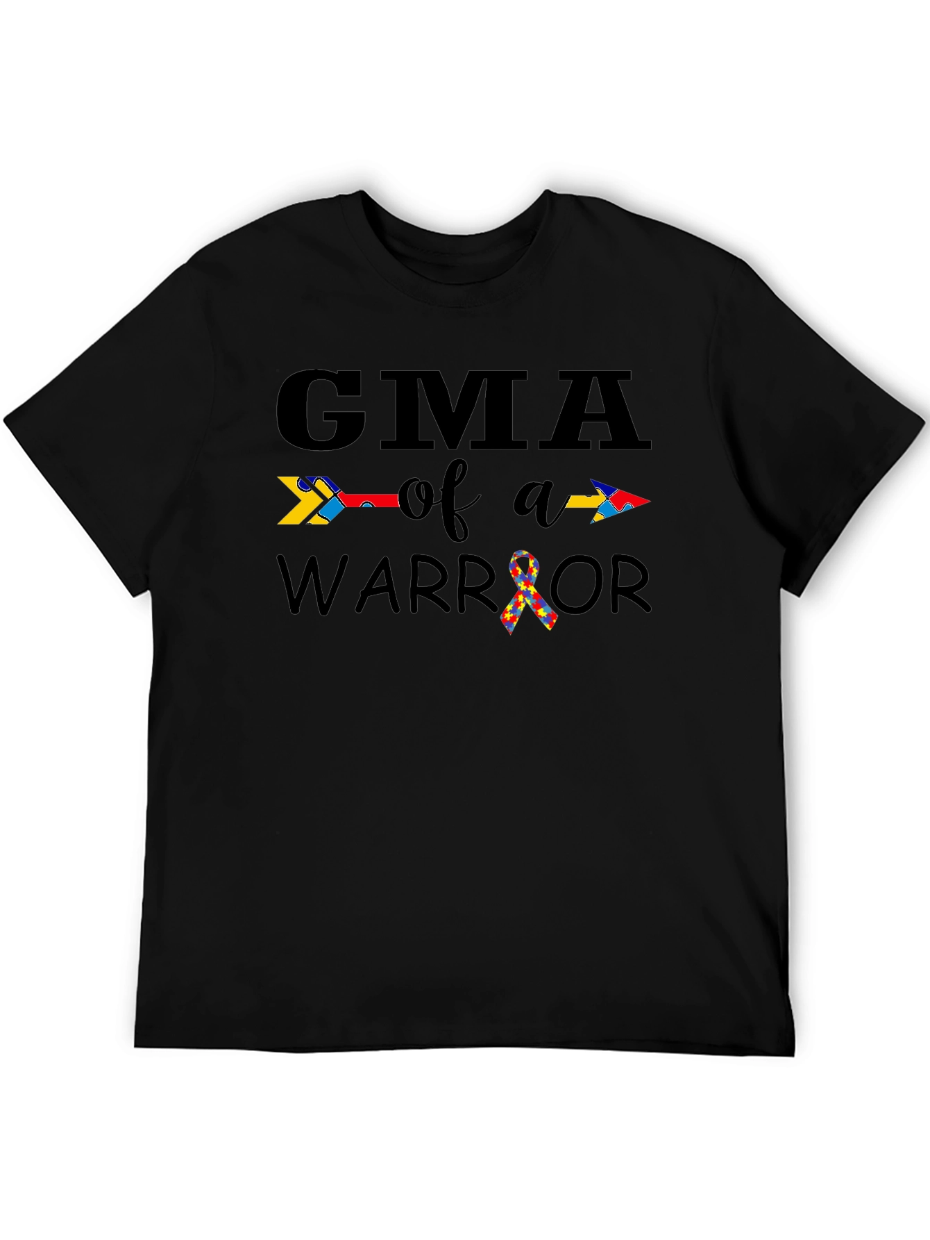 GMA of a Warrior Autism Awareness T-Shirt