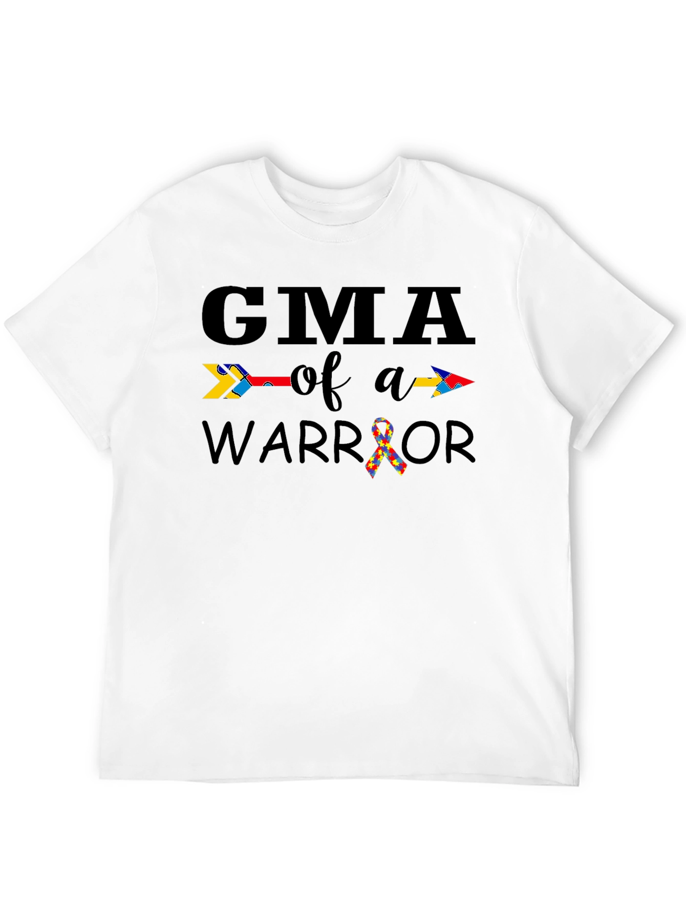 GMA of a Warrior Autism Awareness T-Shirt
