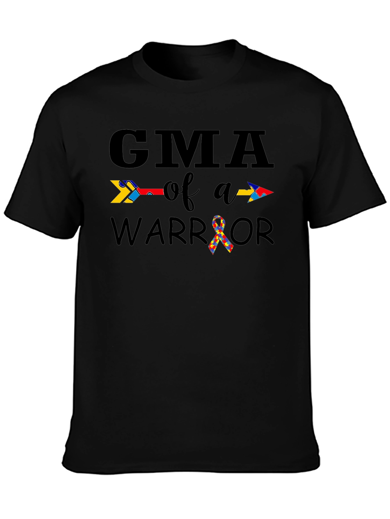GMA of a Warrior Autism Awareness T-Shirt