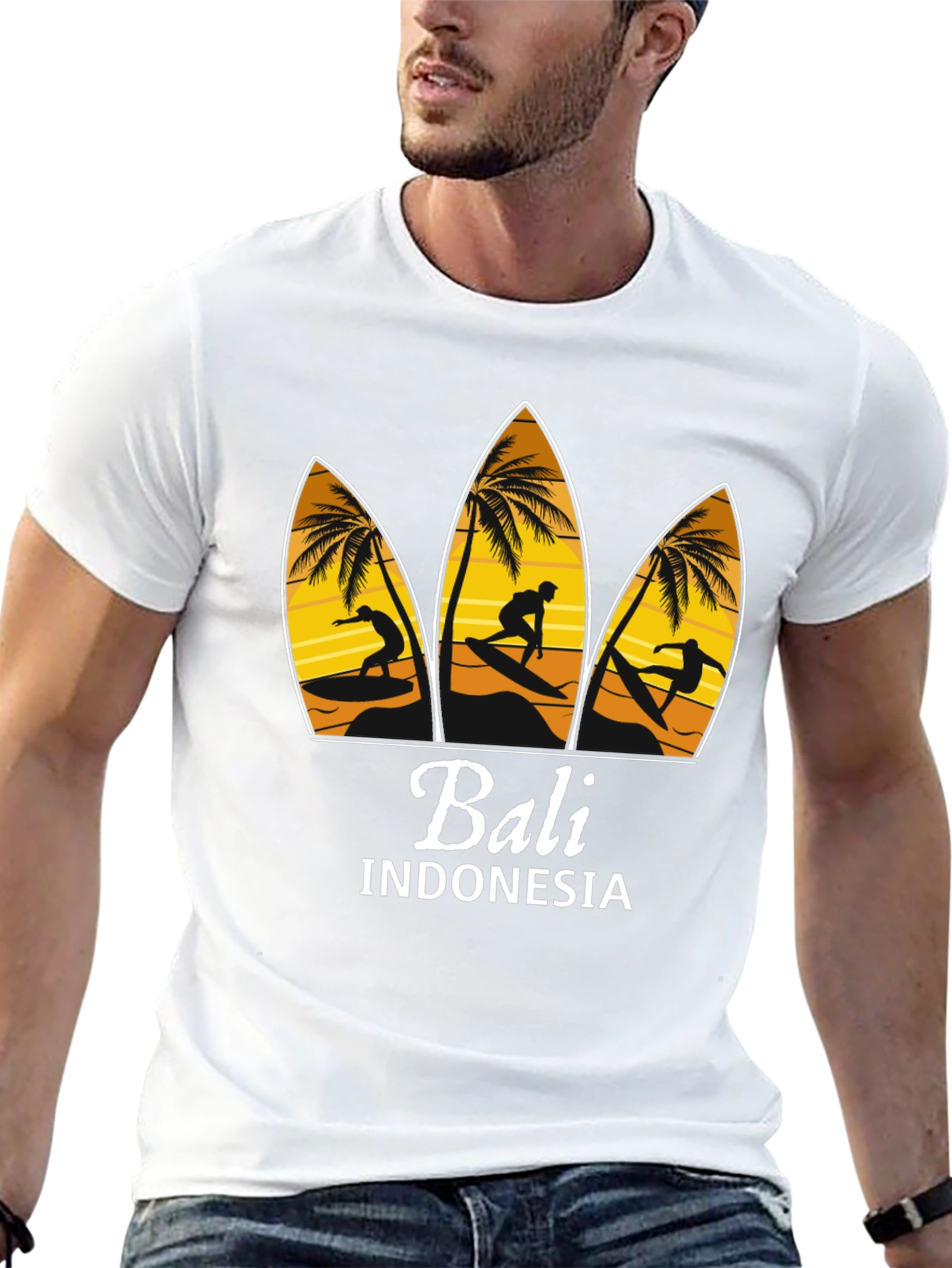 Bali Indonesia Surfing T-Shirt