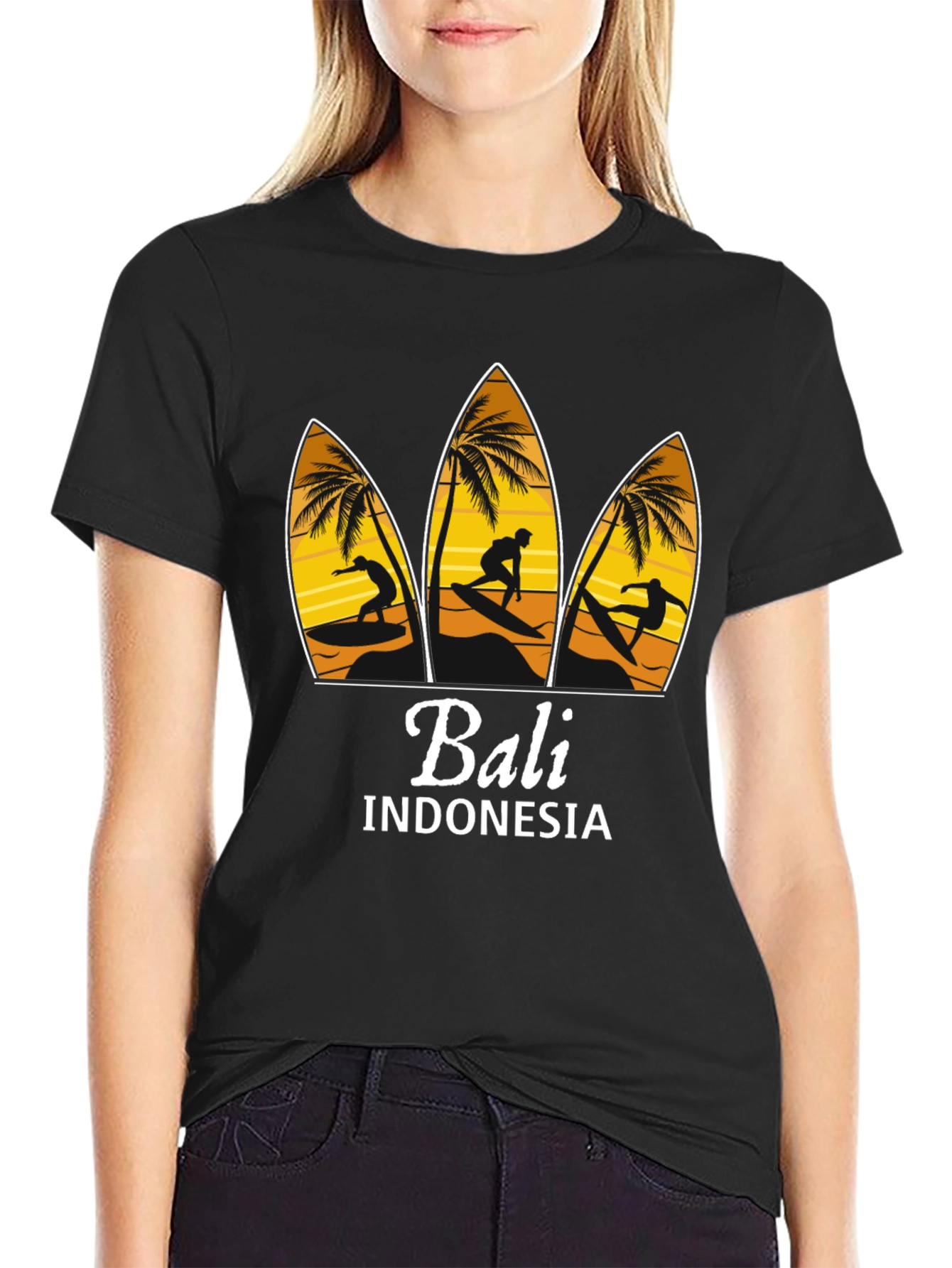 Bali Indonesia Surfing T-Shirt