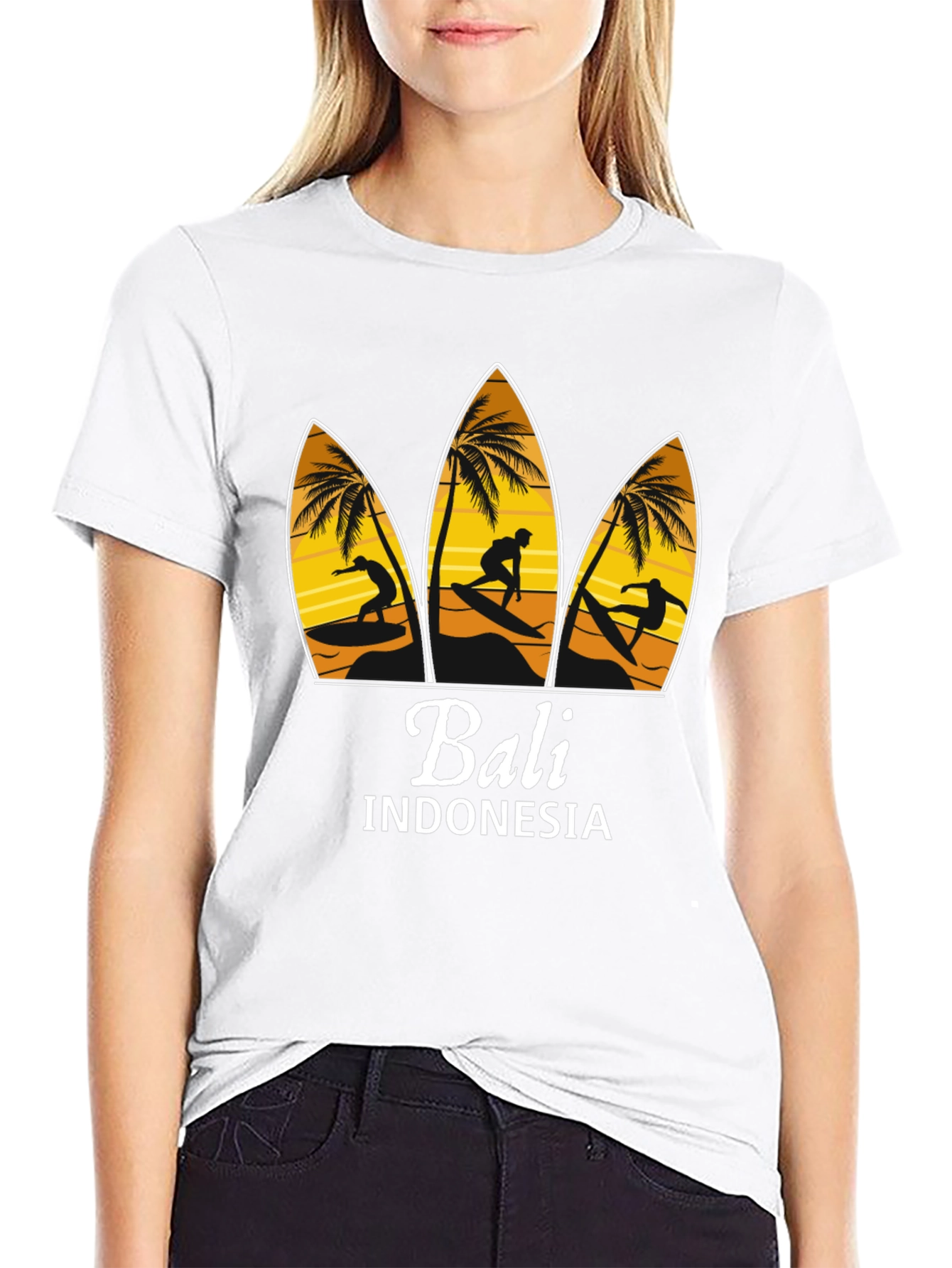 Bali Indonesia Surfing T-Shirt