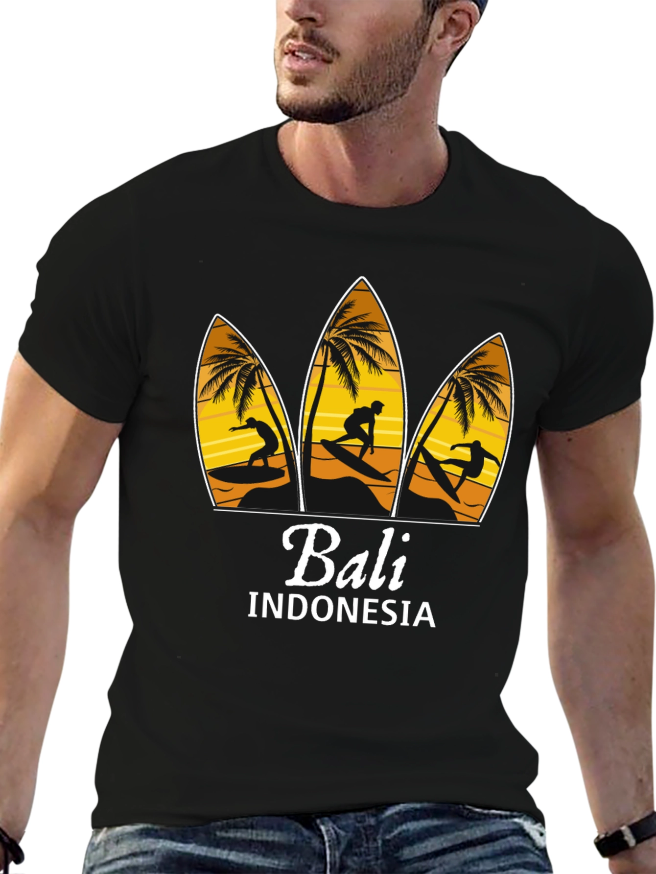 Bali Indonesia Surfing T-Shirt