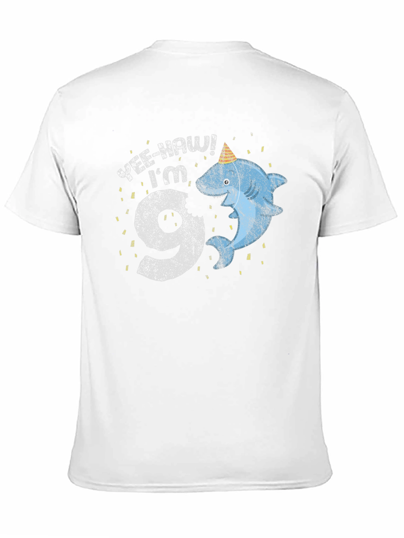 Yee-Haw Im 9 Shark Birthday T-Shirt