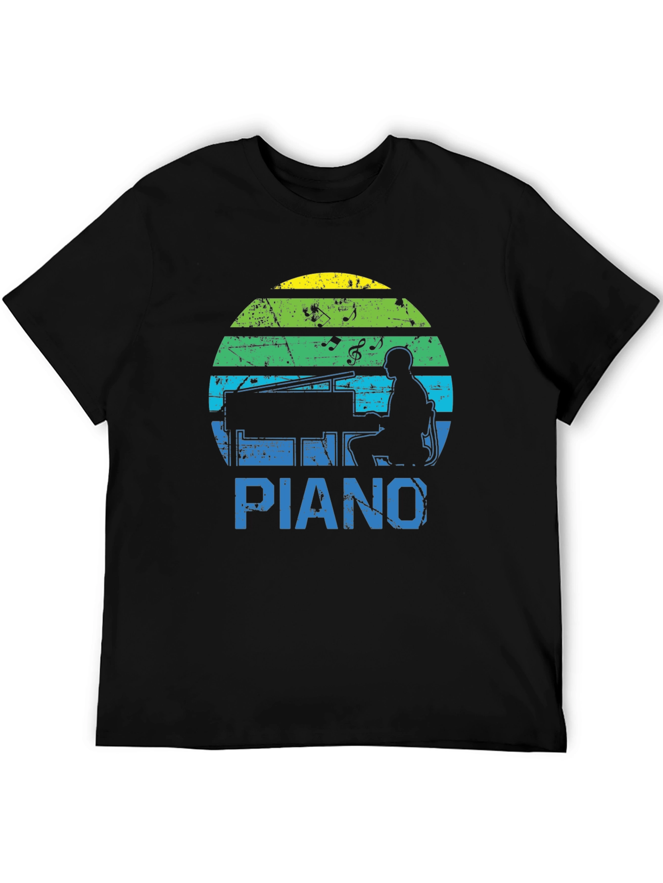 Retro Piano Player Graphic Tee