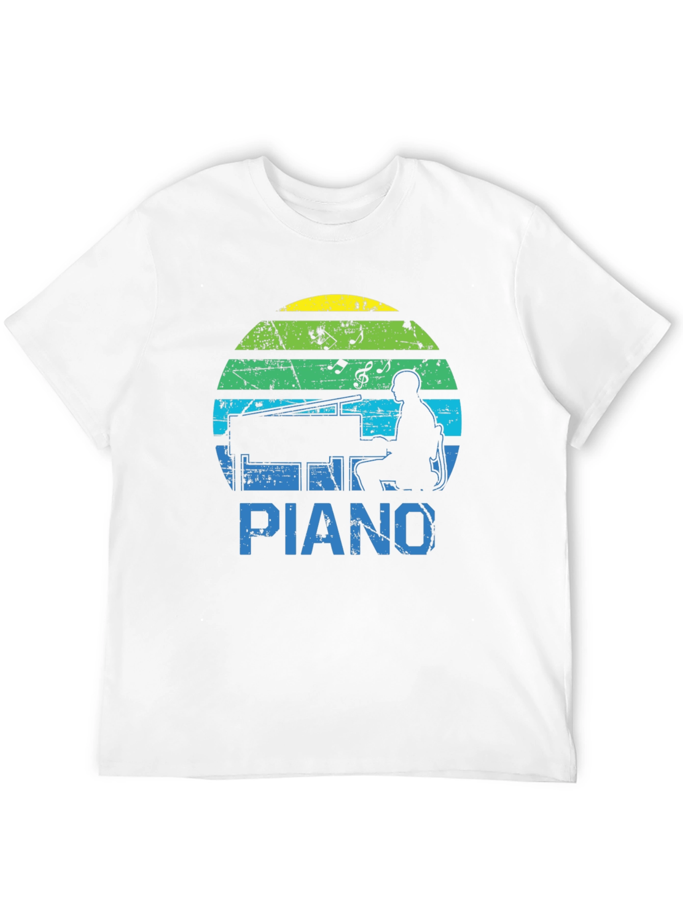 Retro Piano Player Graphic Tee