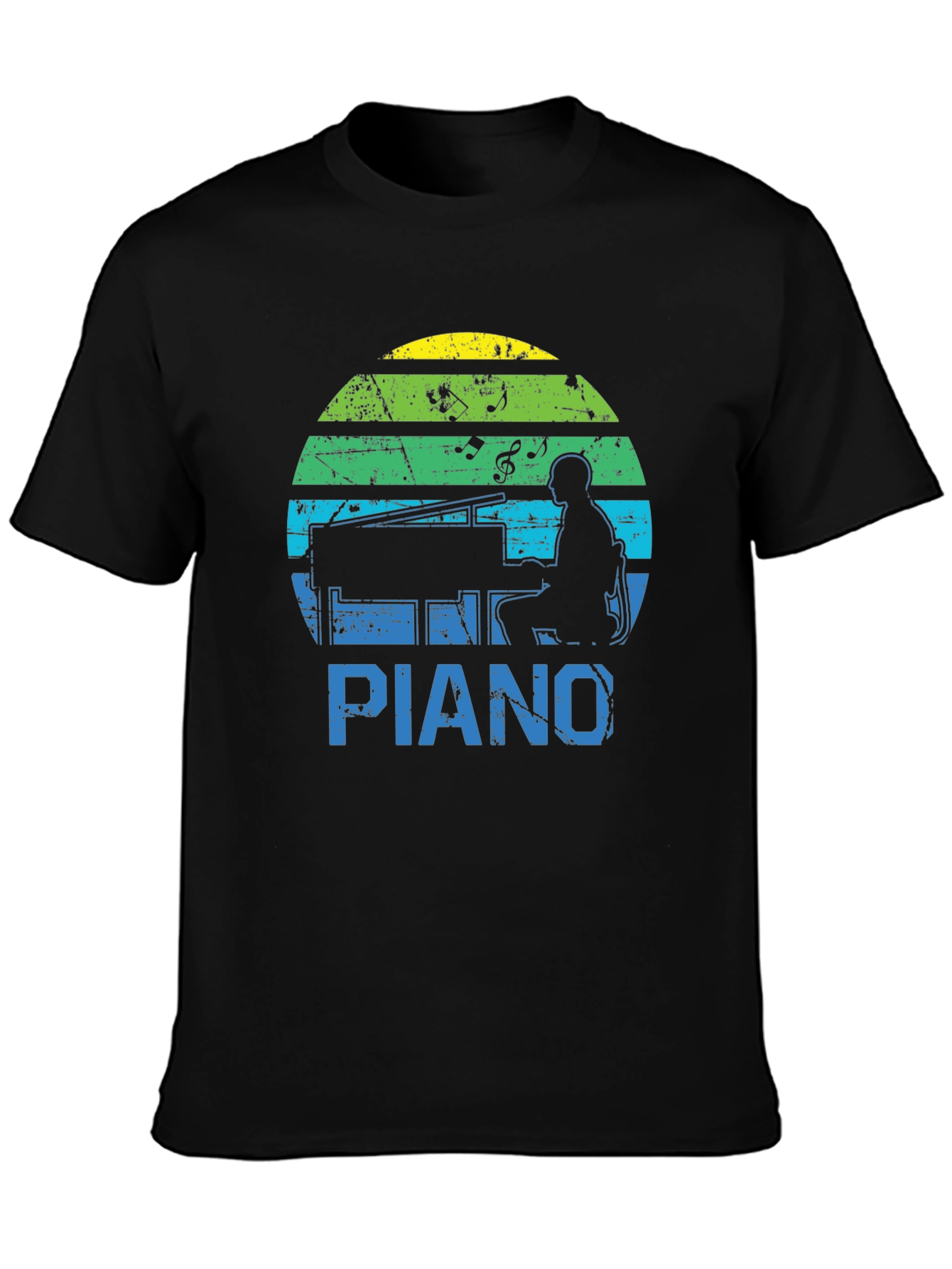 Retro Piano Player Graphic Tee