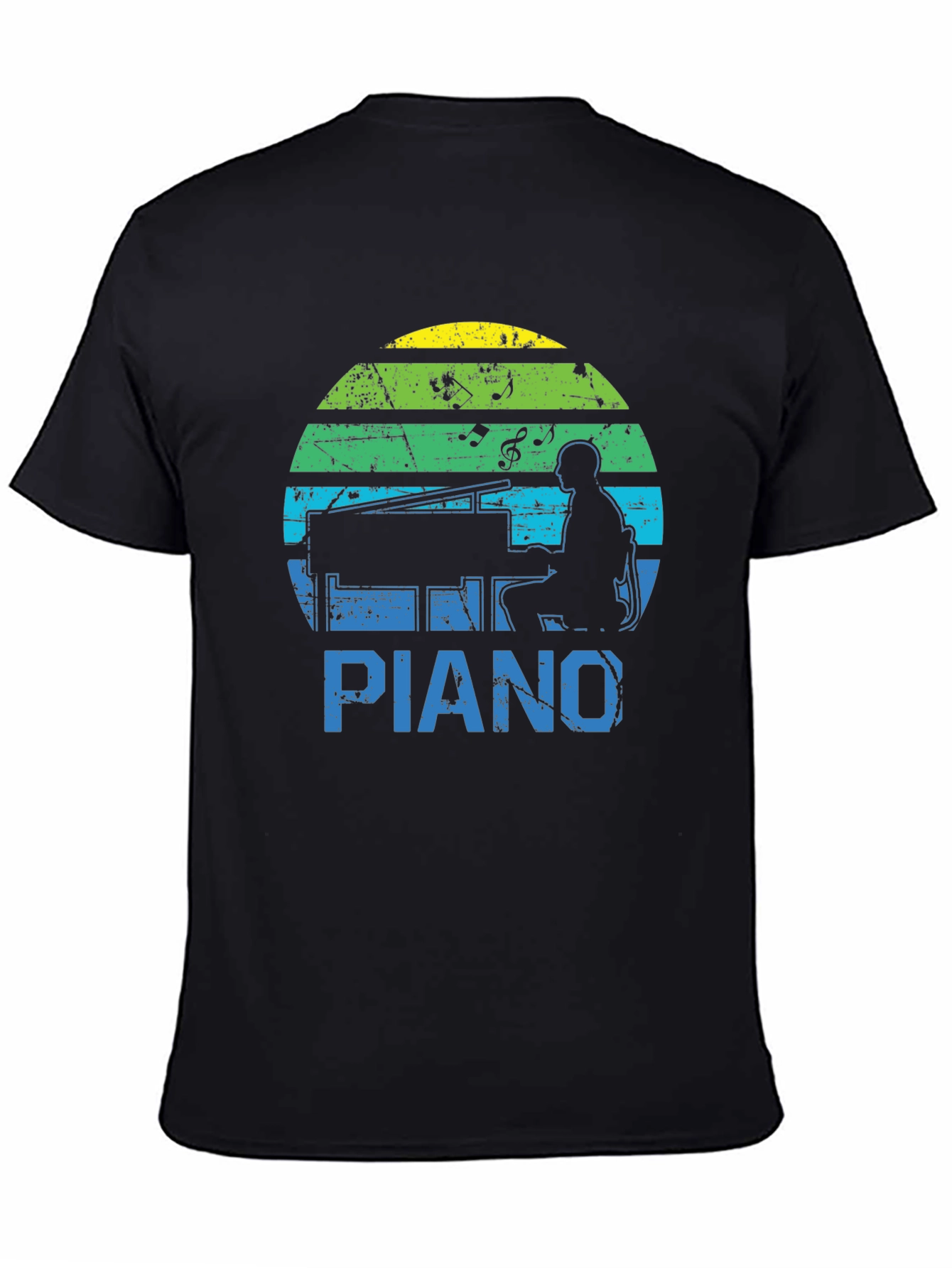Retro Piano Player Graphic Tee