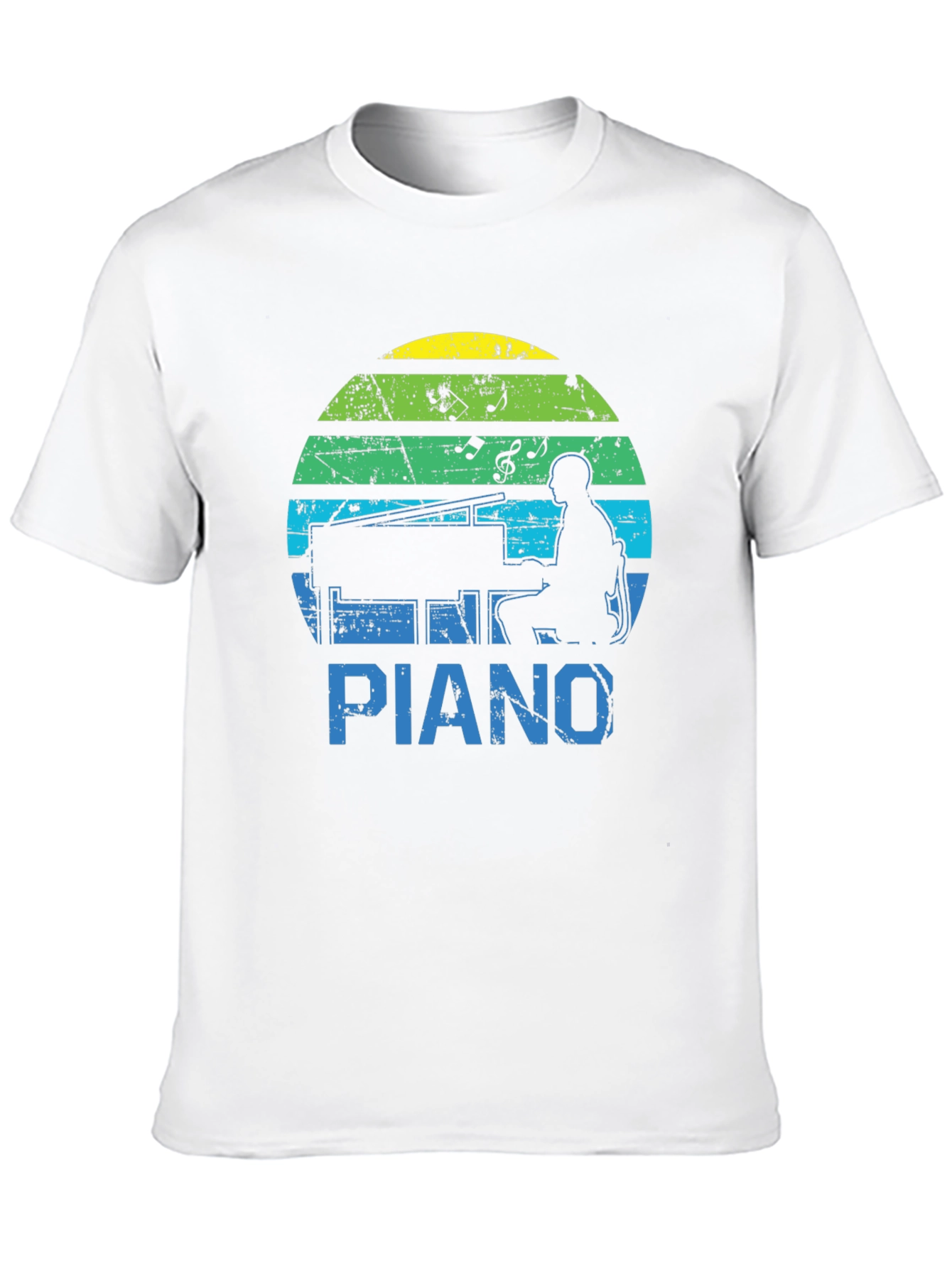 Retro Piano Player Graphic Tee
