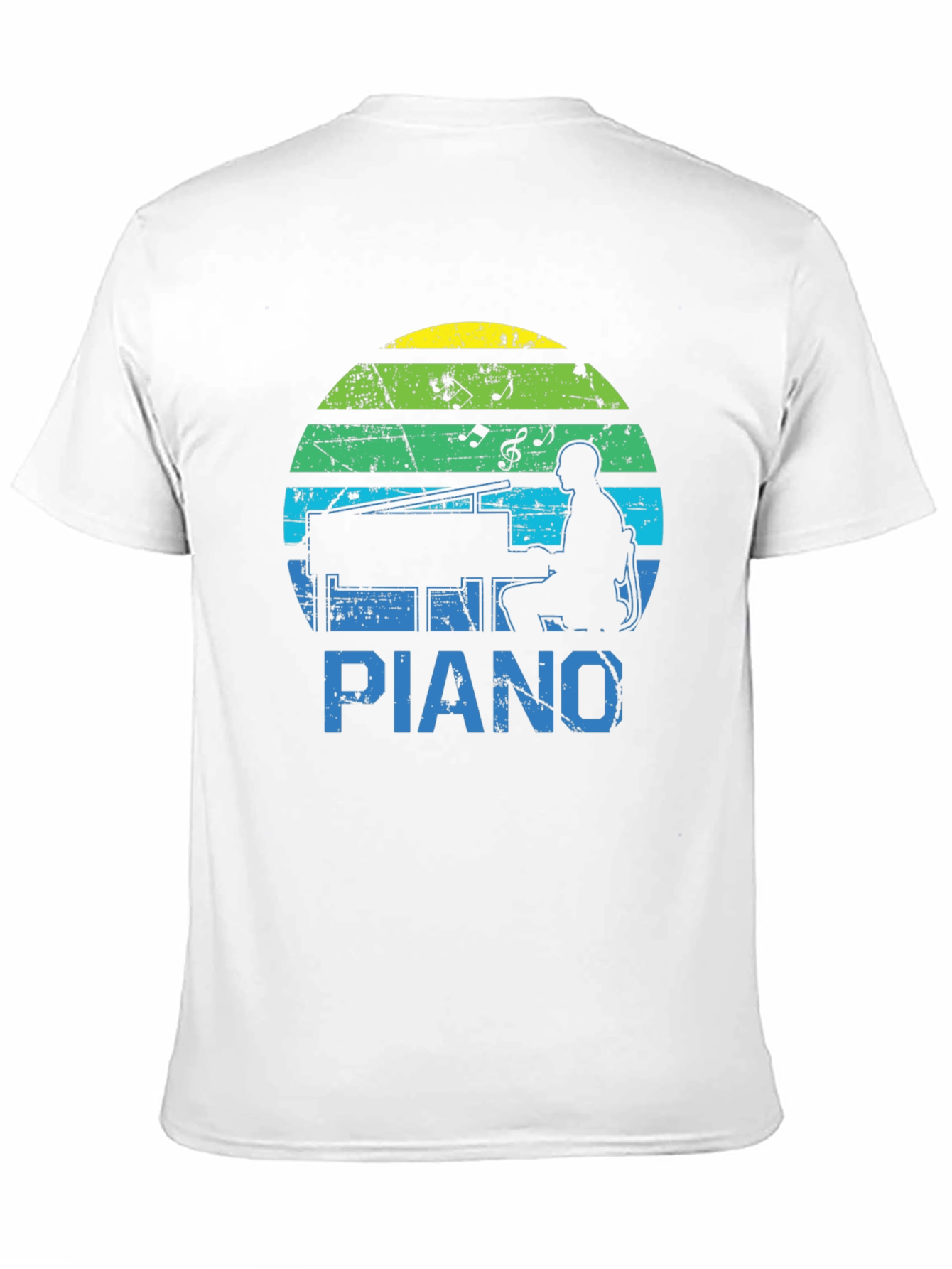 Retro Piano Player Graphic Tee