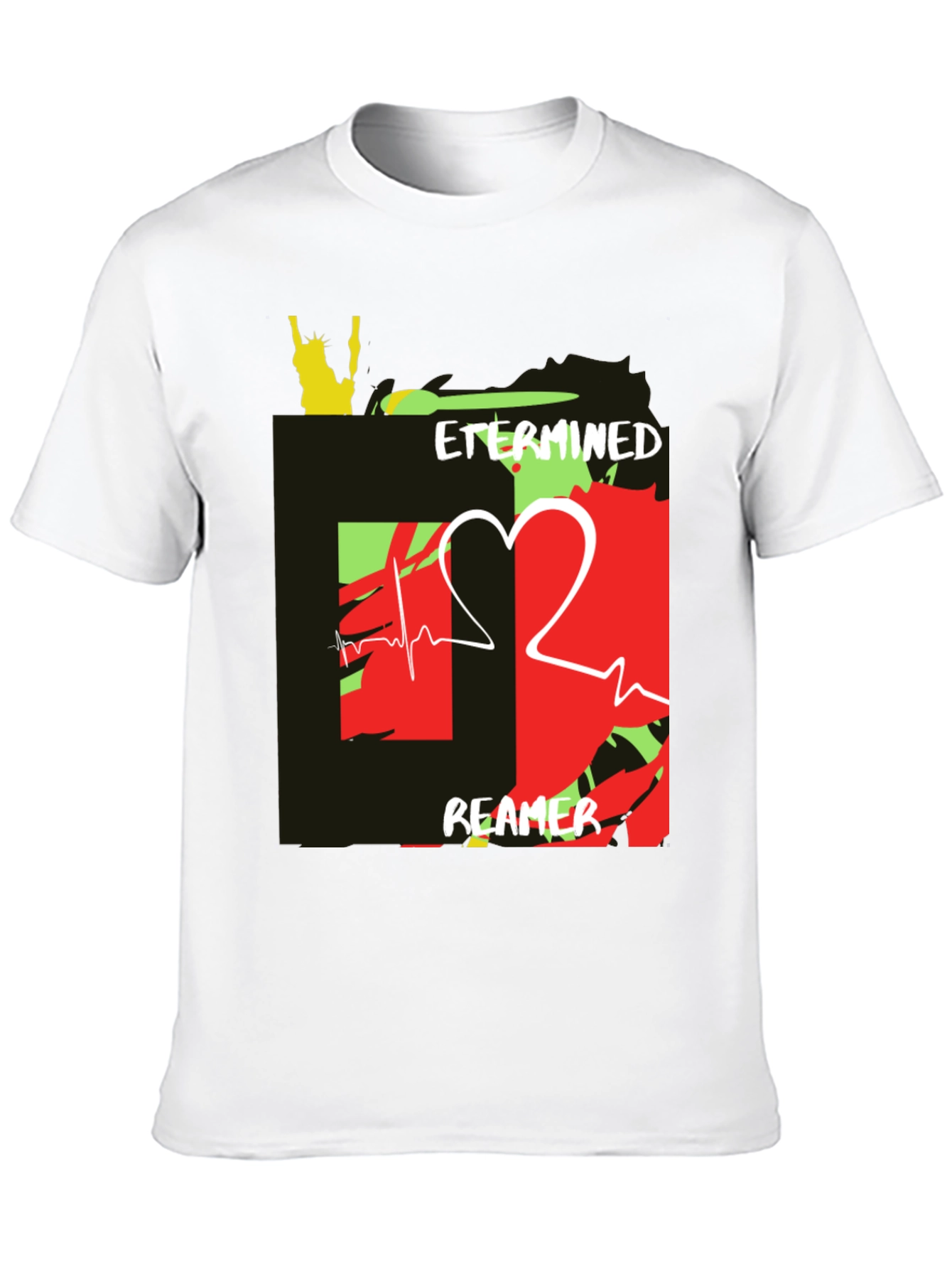 Determined Dreamer Graphic Tee - Mens Black T-Shirt