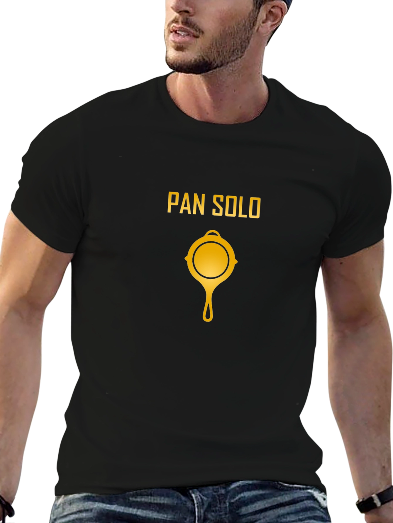 Pan Solo Graphic Tee - Black Gaming Inspired