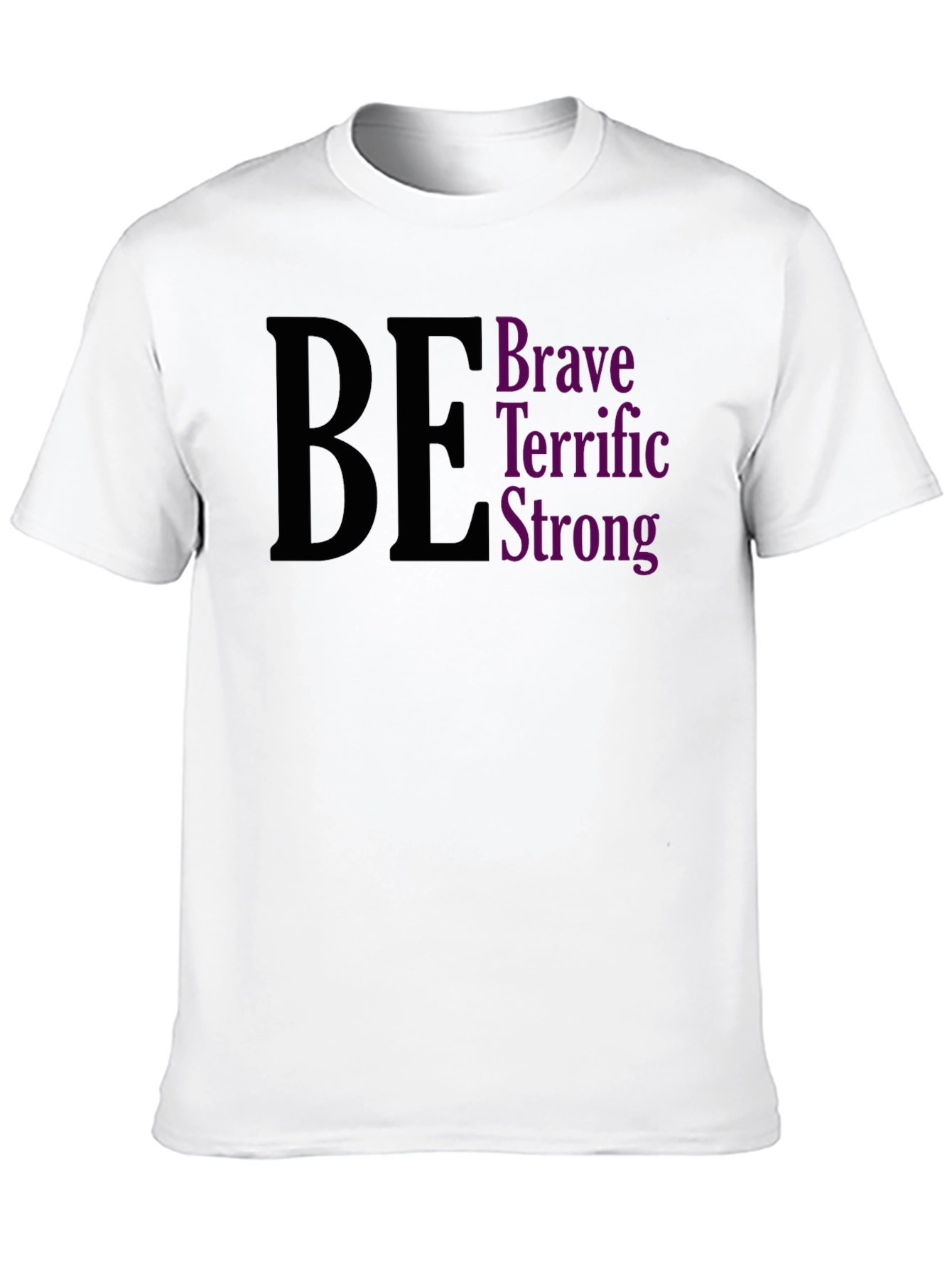Be Brave Terrific Strong Black Tee