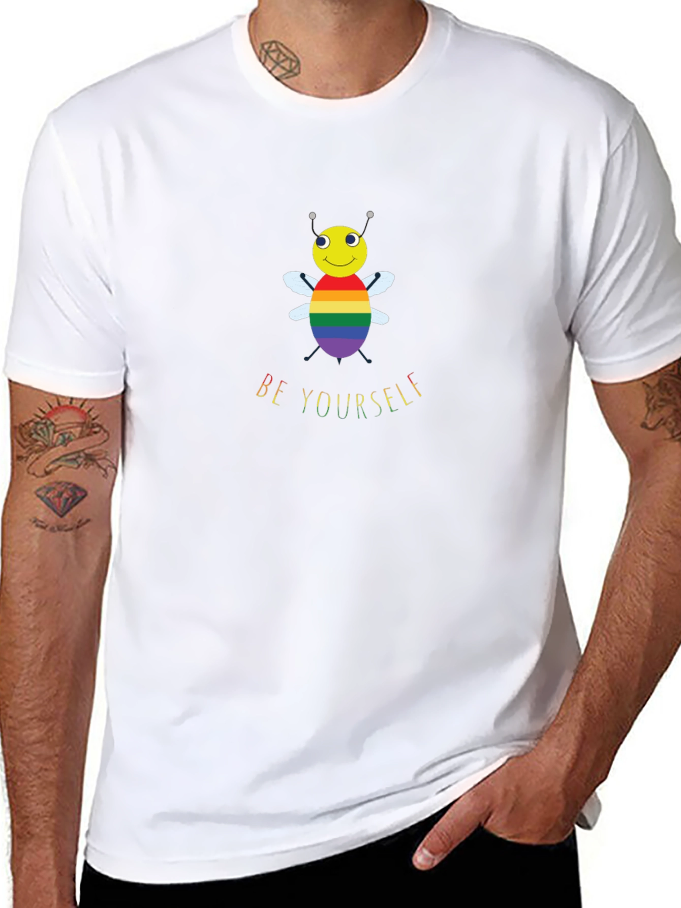 LGBT Pride Bee T-Shirt - Be Yourself