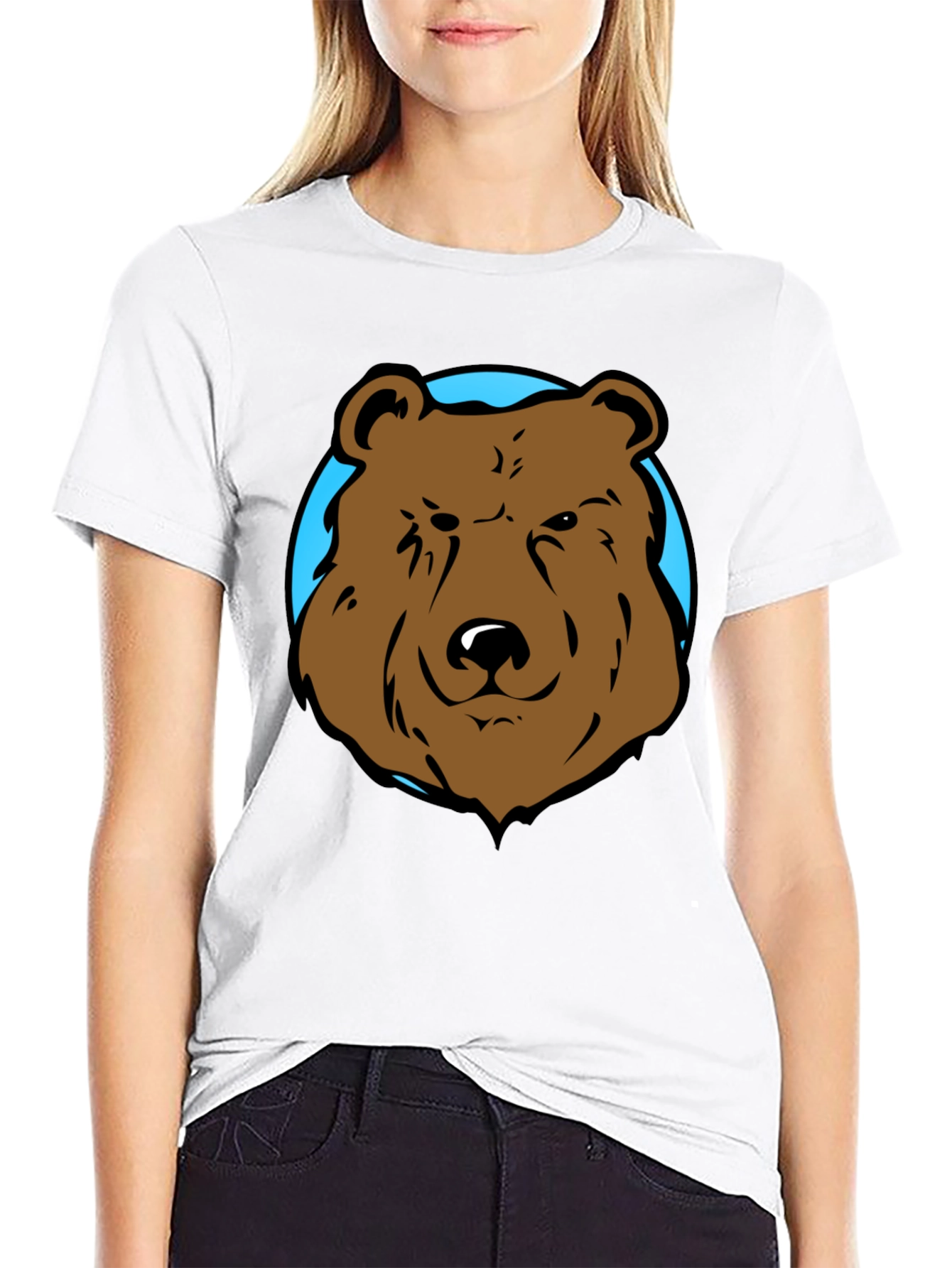 Bear Graphic Black T-Shirt
