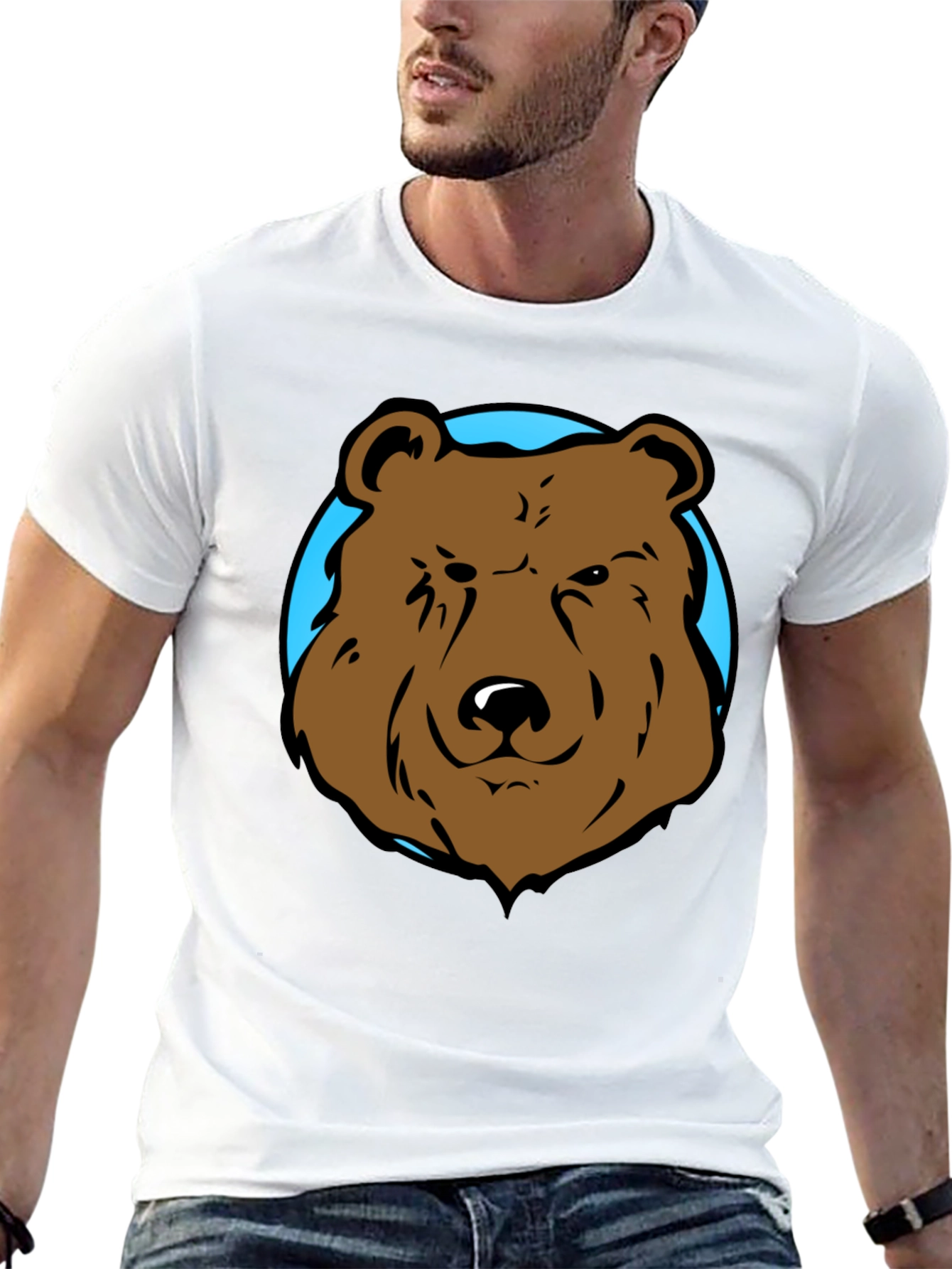 Bear Graphic Black T-Shirt