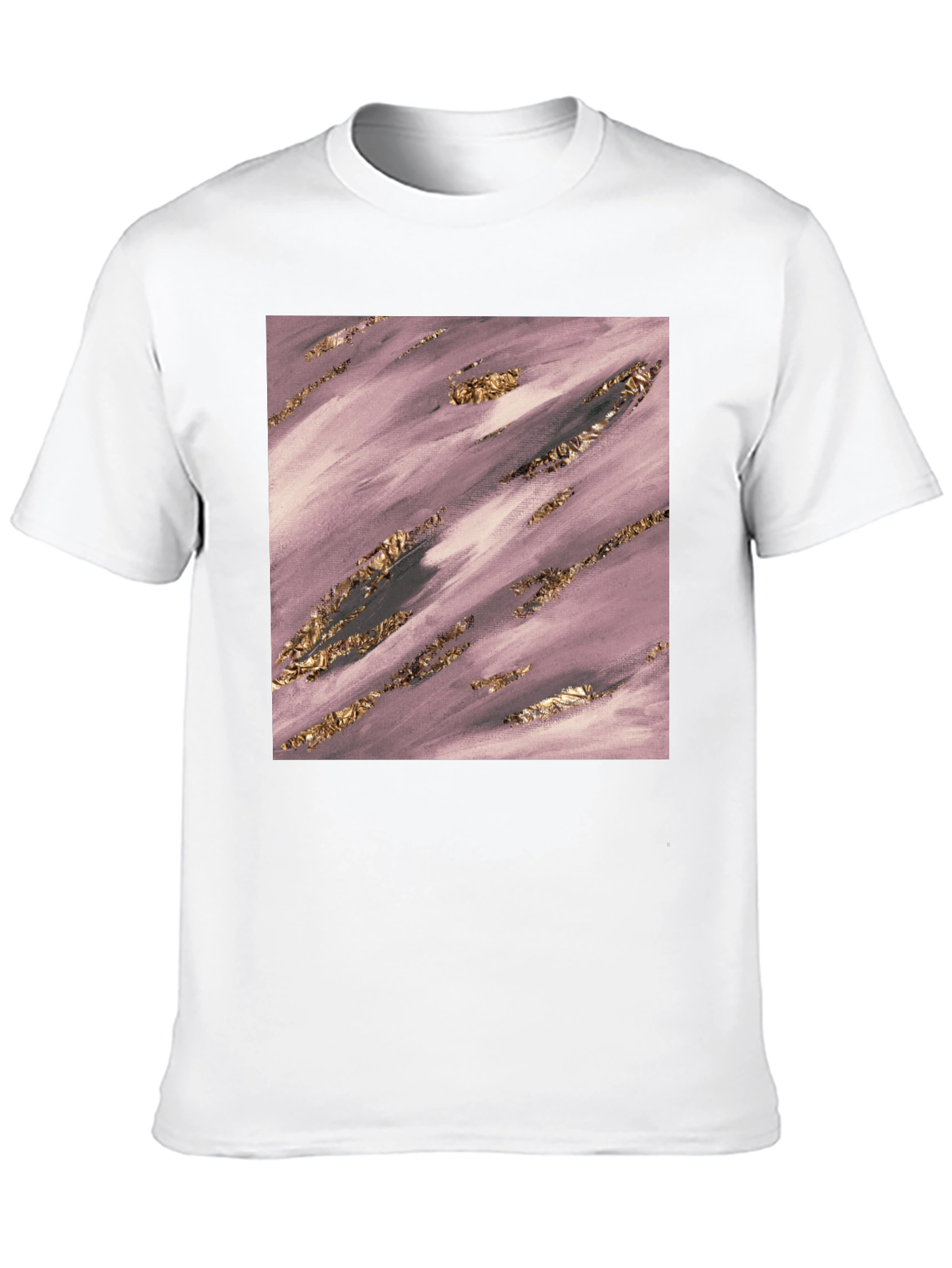 Modern Abstract Art Graphic Tee - Black