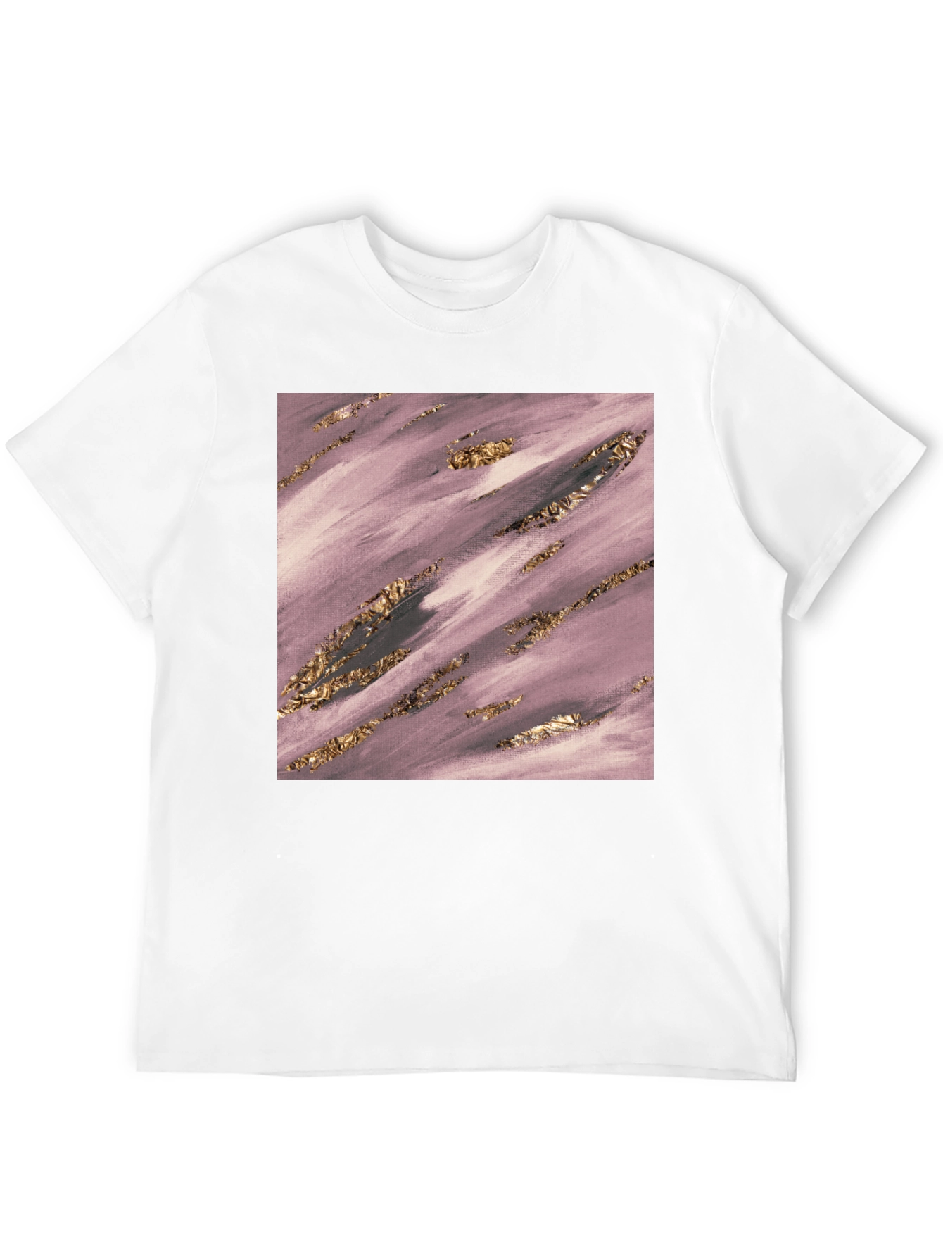 Modern Abstract Art Graphic Tee - Black