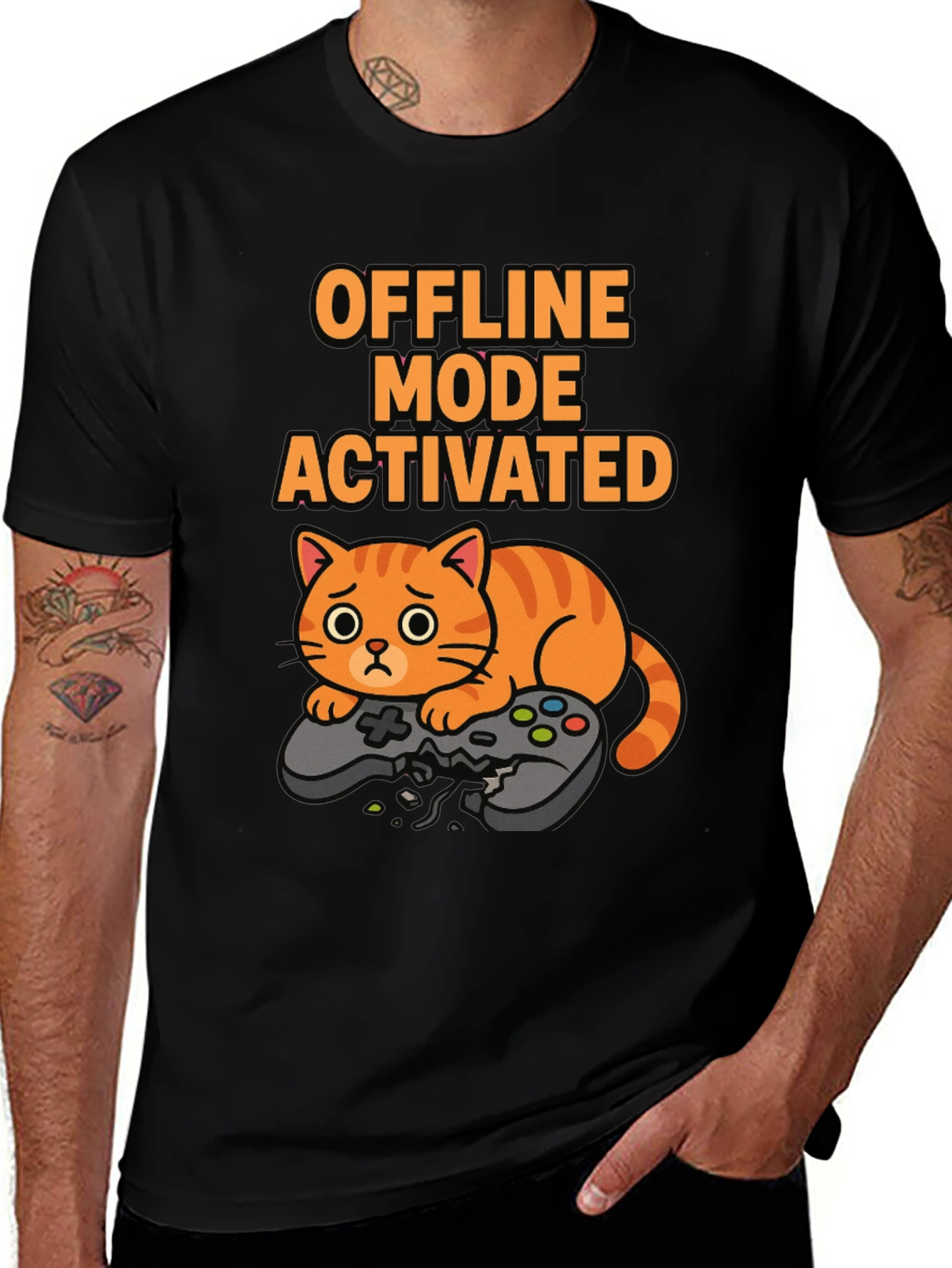 Offline Mode Activated Cat T-Shirt