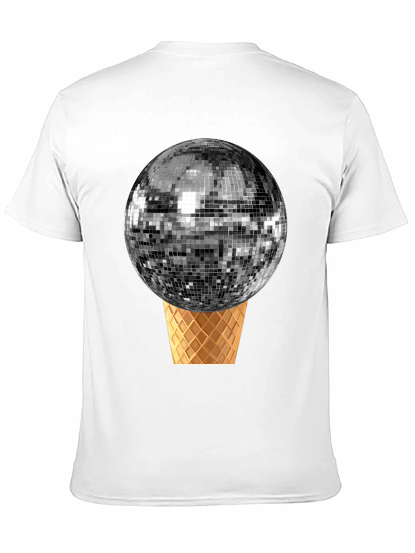 Disco Ball Ice Cream Cone Graphic Tee