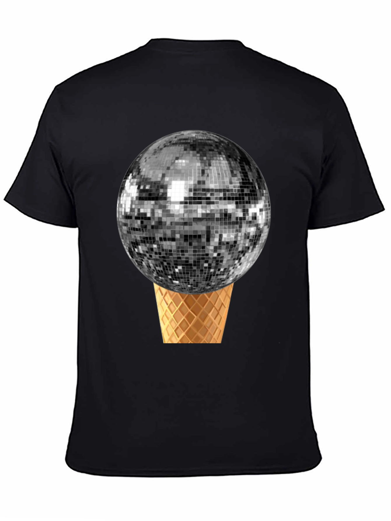 Disco Ball Ice Cream Cone Graphic Tee
