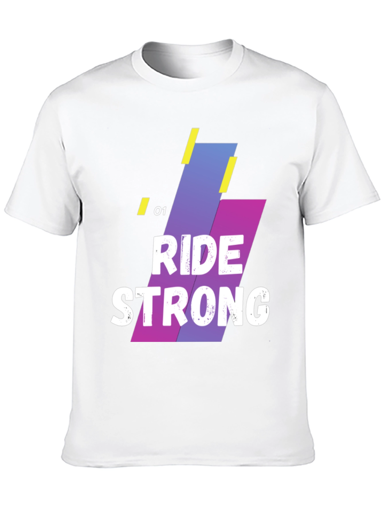 Ride Strong Graphic T-Shirt - Black Cotton Blend