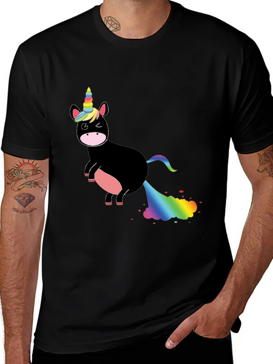 Unicorn Fart Rainbow T-Shirt - Funny Humor Tee