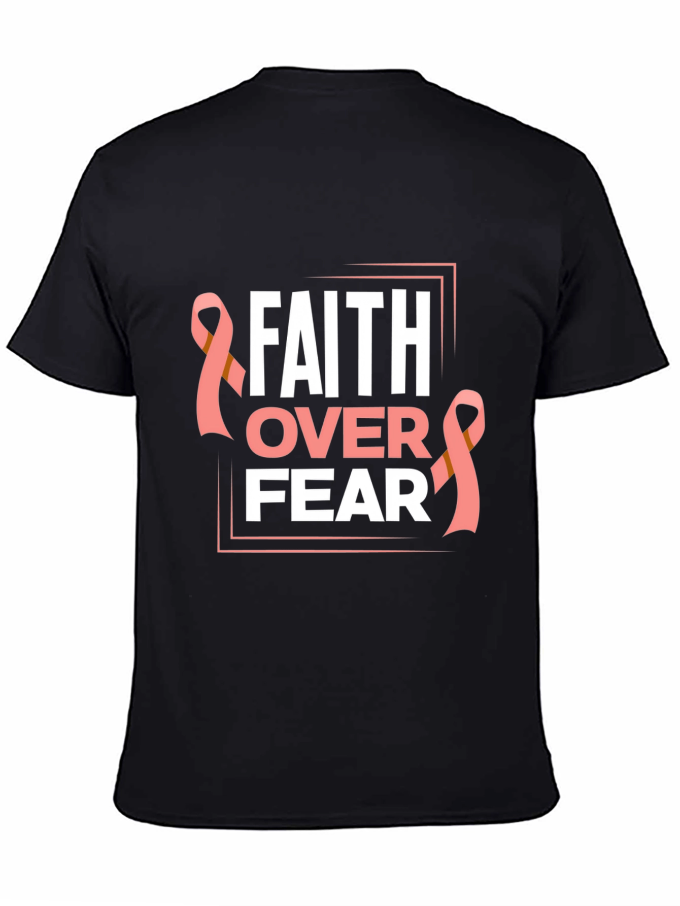 Faith Over Fear Breast Cancer Awareness T-Shirt