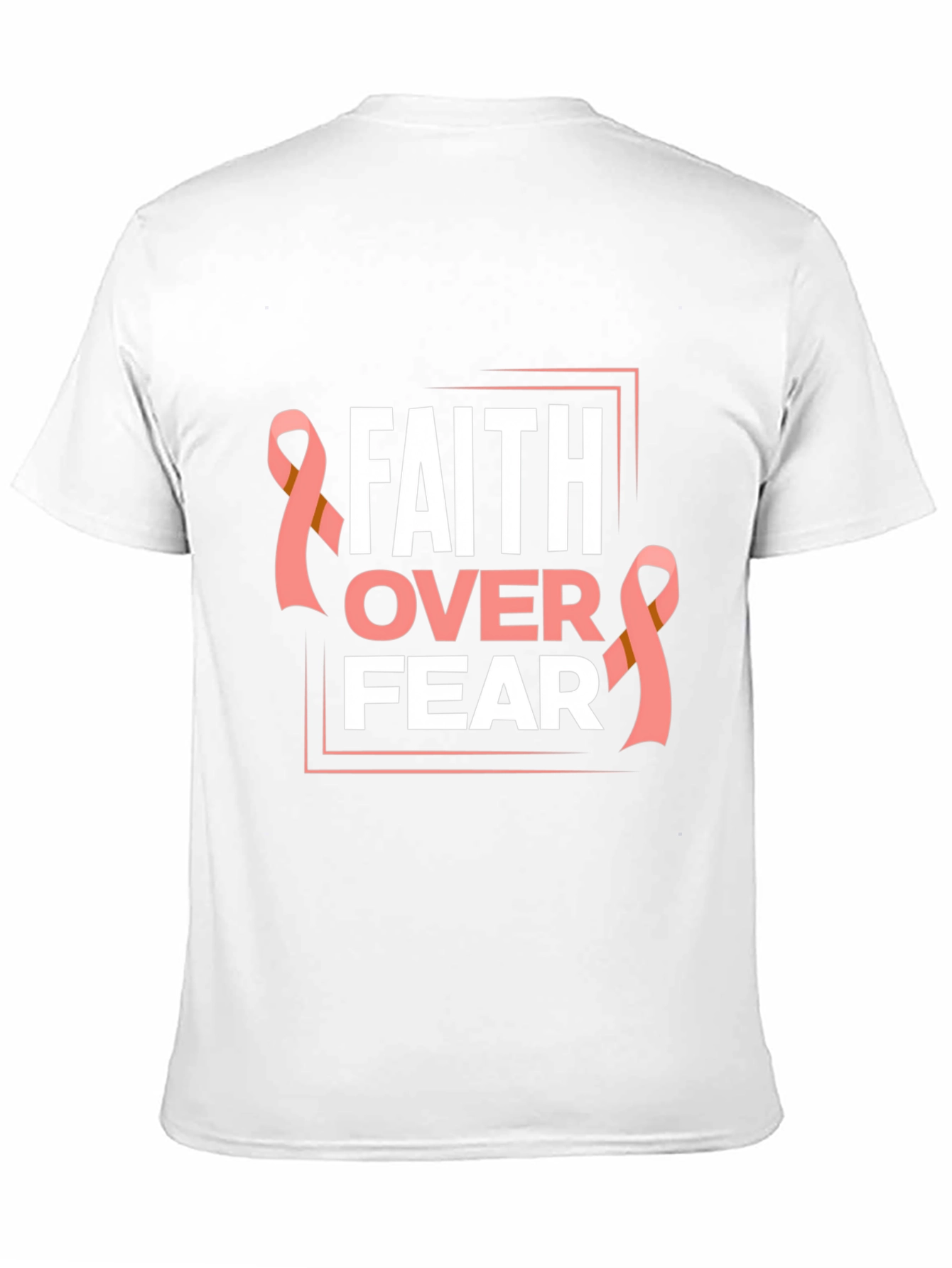 Faith Over Fear Breast Cancer Awareness T-Shirt