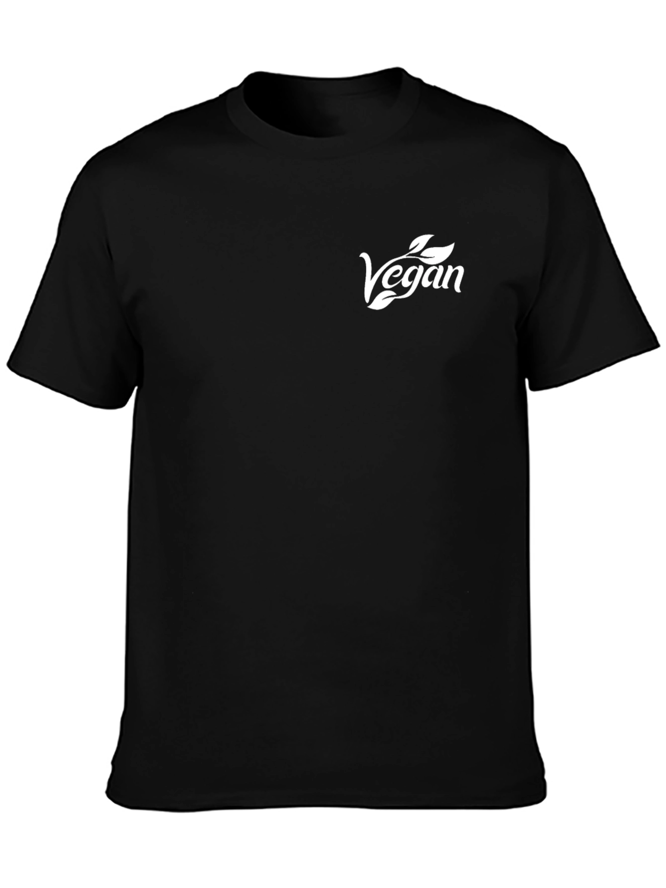 Vegan Graphic T-Shirt - Black