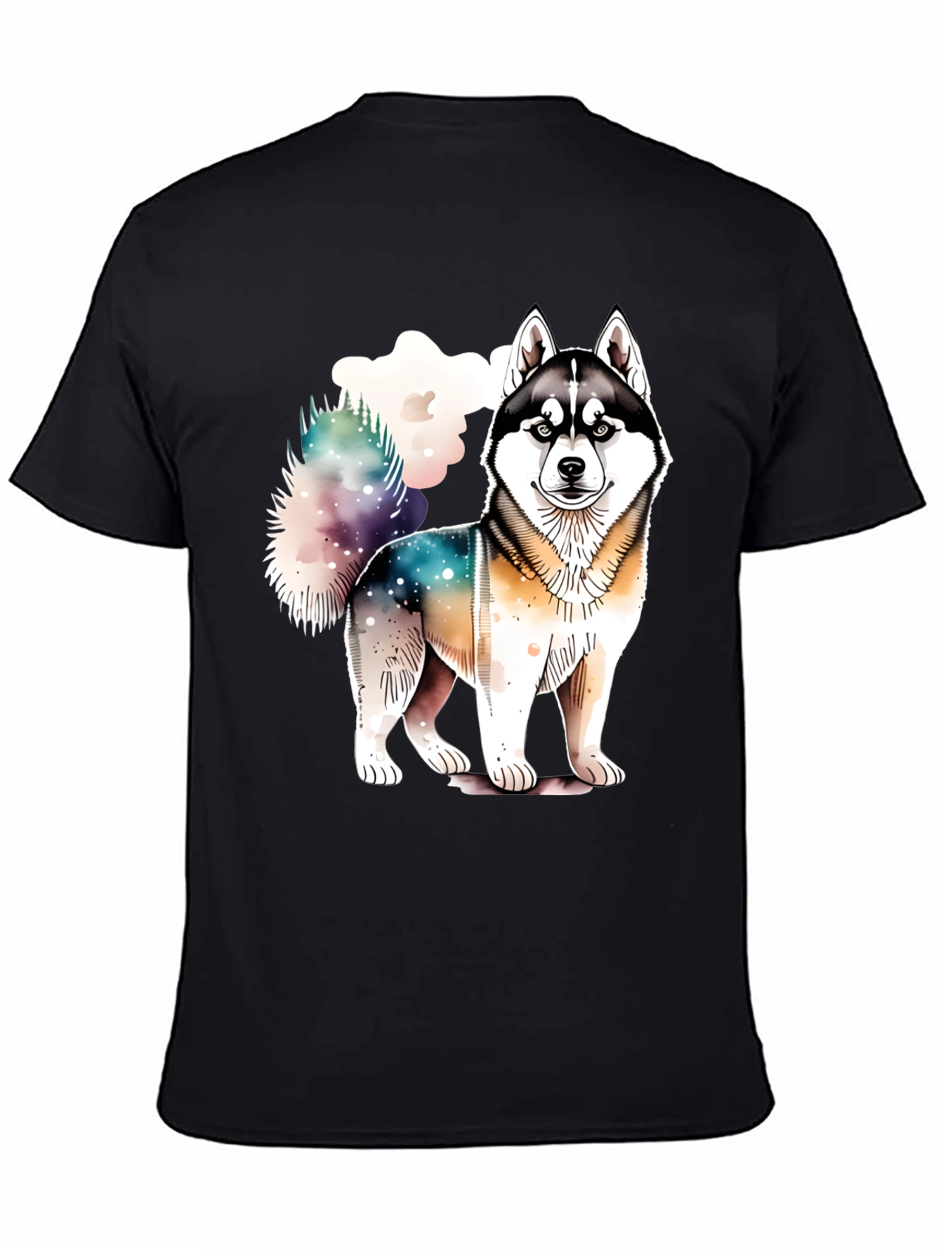 Husky Dog Graphic Tee - Soft Cotton Blend