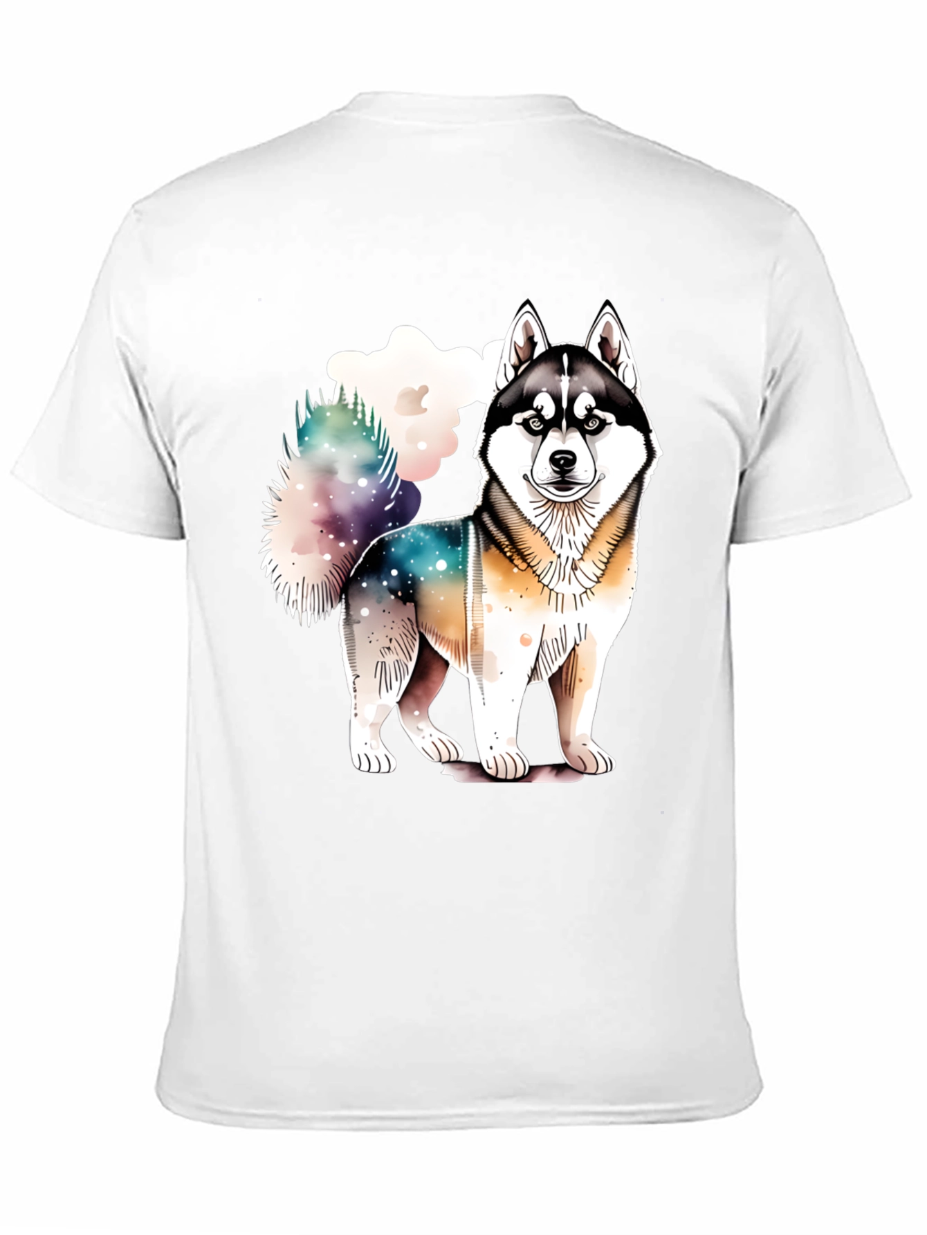 Husky Dog Graphic Tee - Soft Cotton Blend