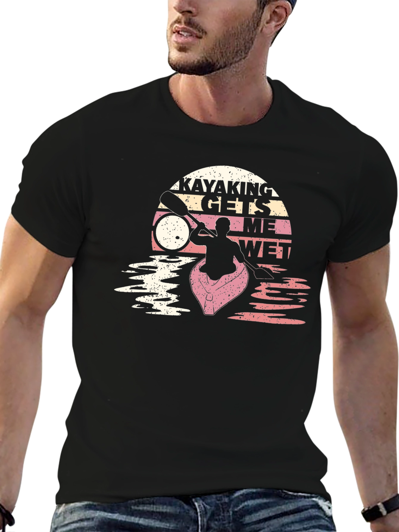 Kayaking Gets Me Wet Graphic T-Shirt