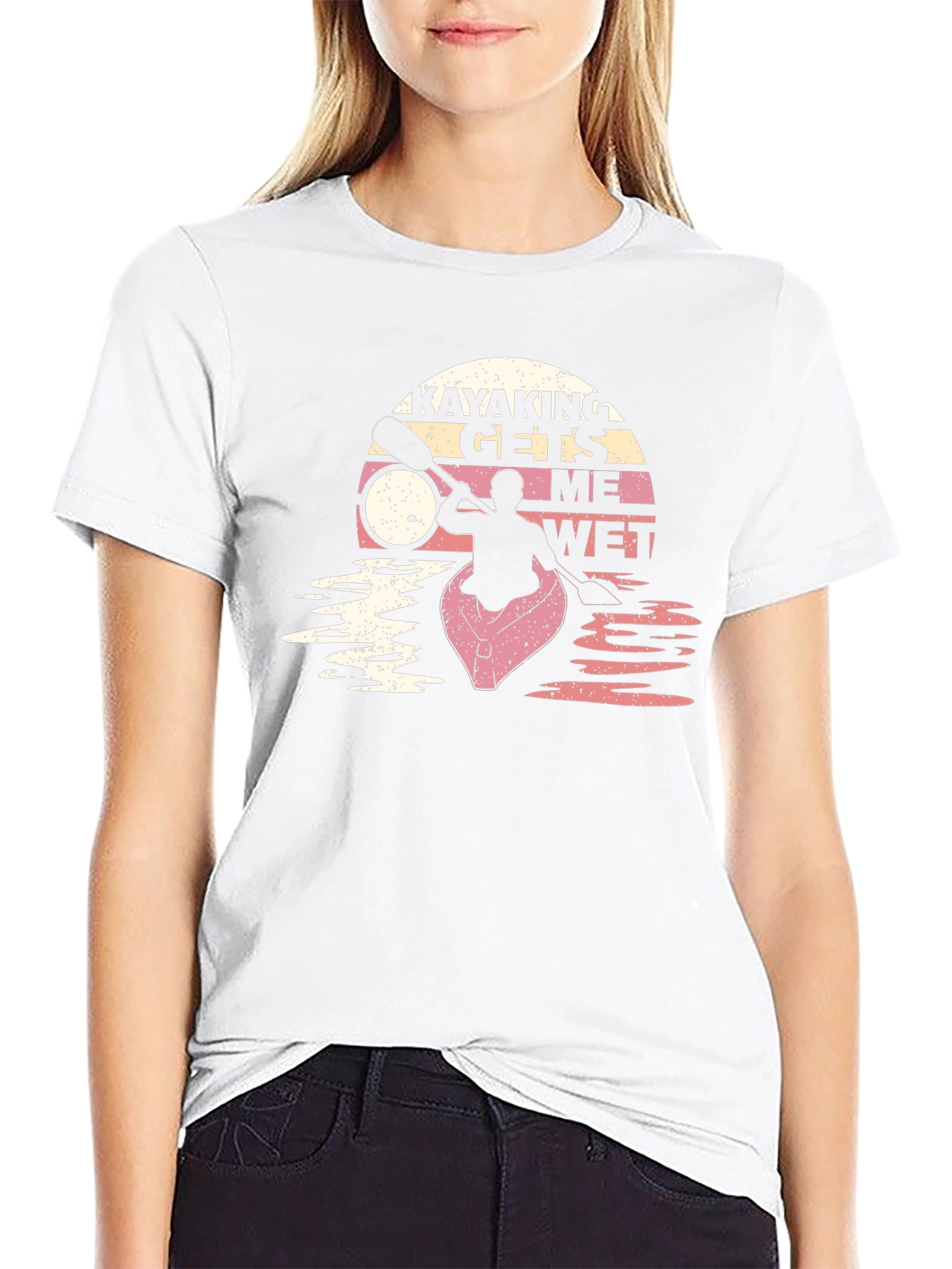 Kayaking Gets Me Wet Graphic T-Shirt