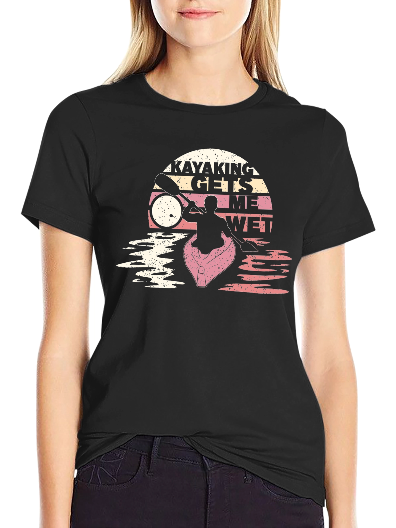 Kayaking Gets Me Wet Graphic T-Shirt